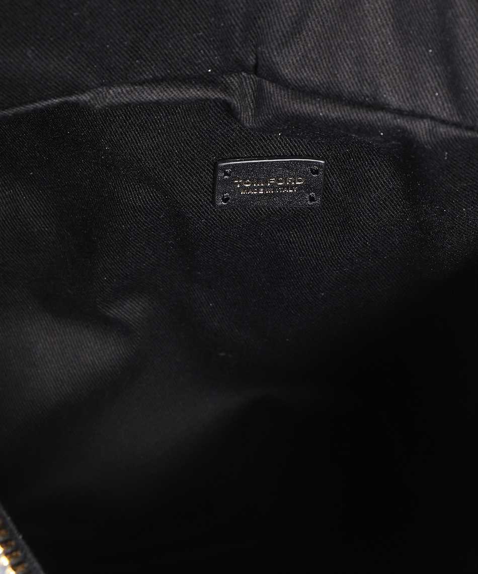 Leather belt bag with logo