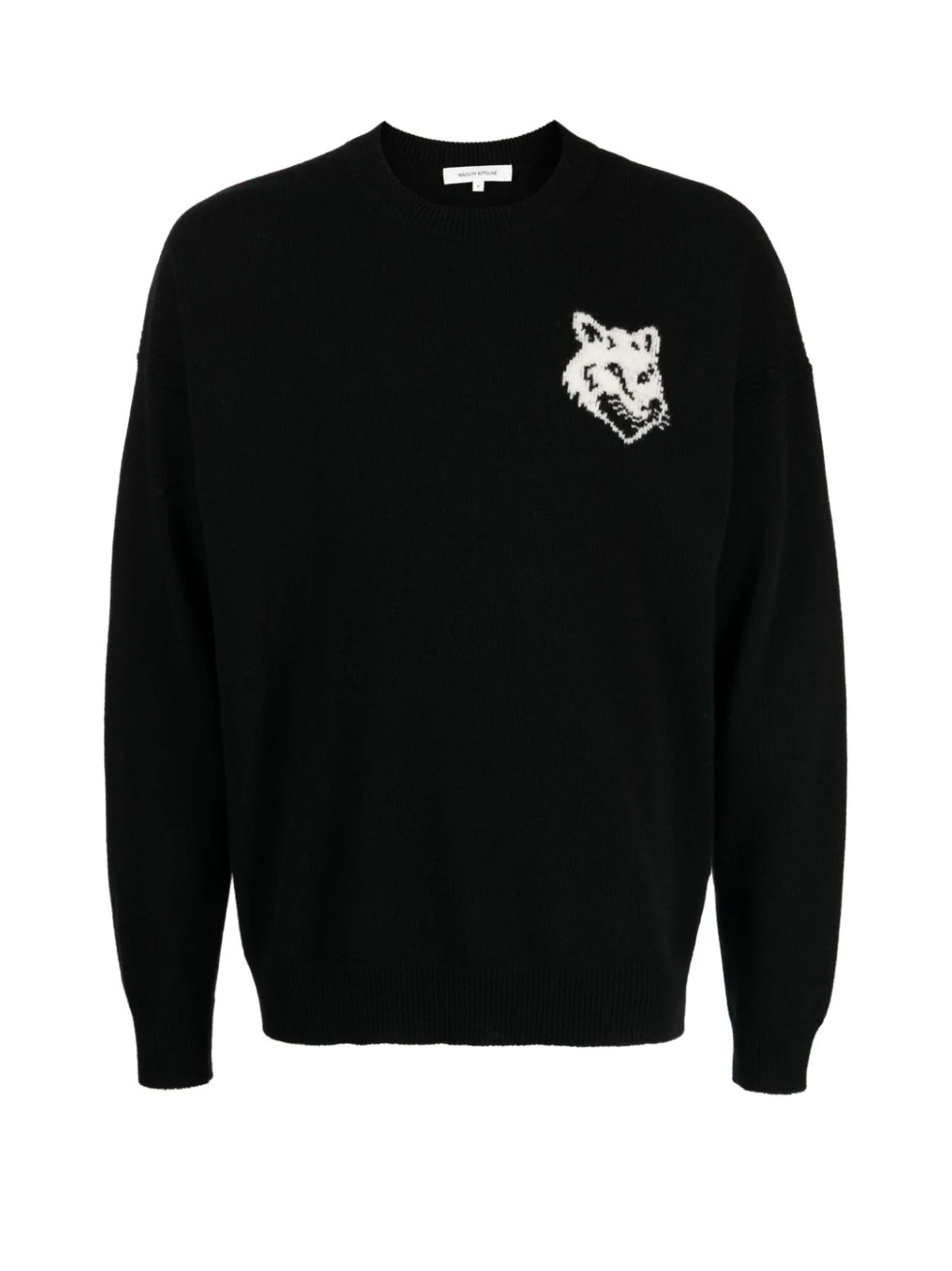 Fox Head Intarsia Logo Sweater