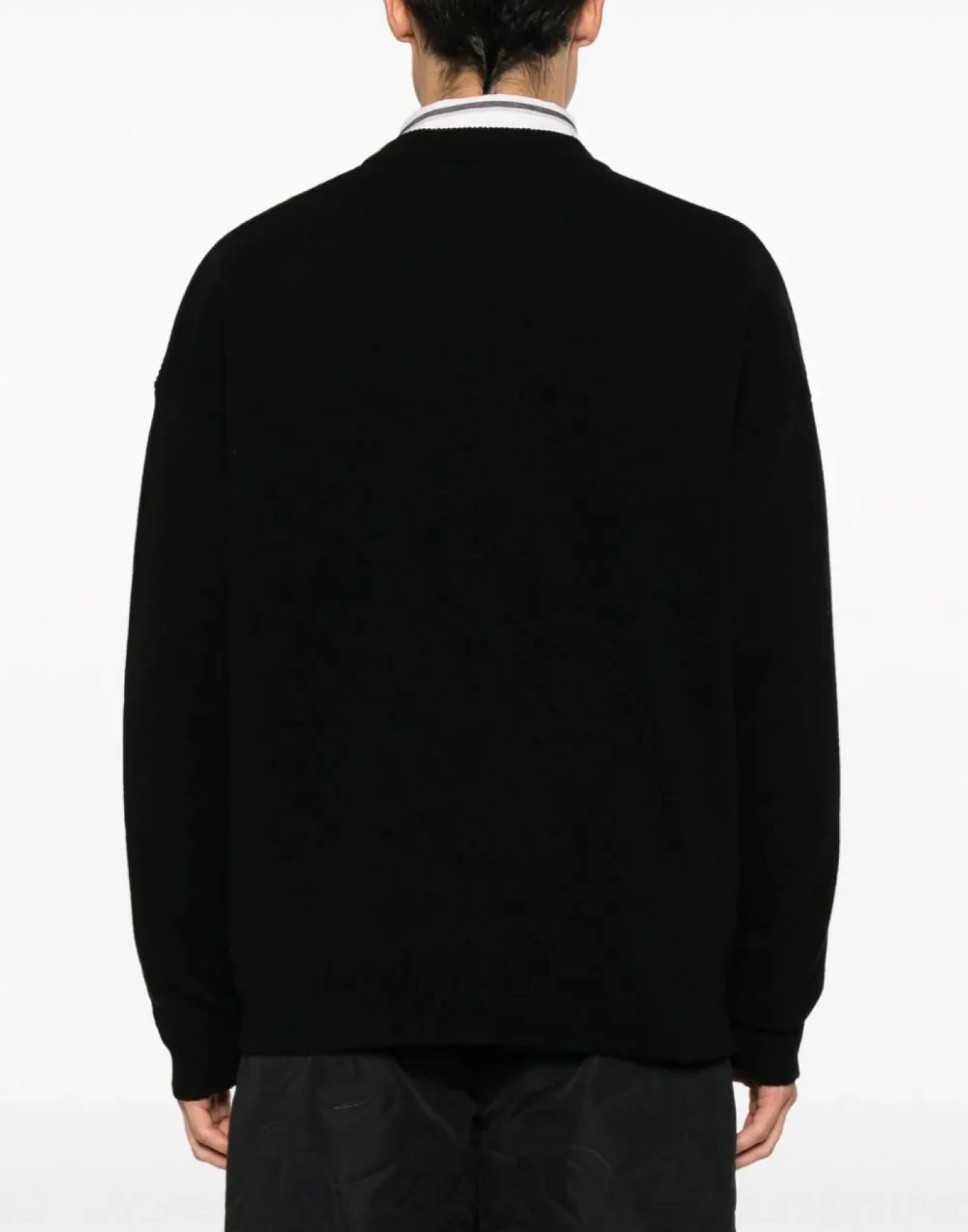 Maison KitsunÃ©-OUTLET-SALE-Fox Head Intarsia Logo Sweater-ARCHIVIST