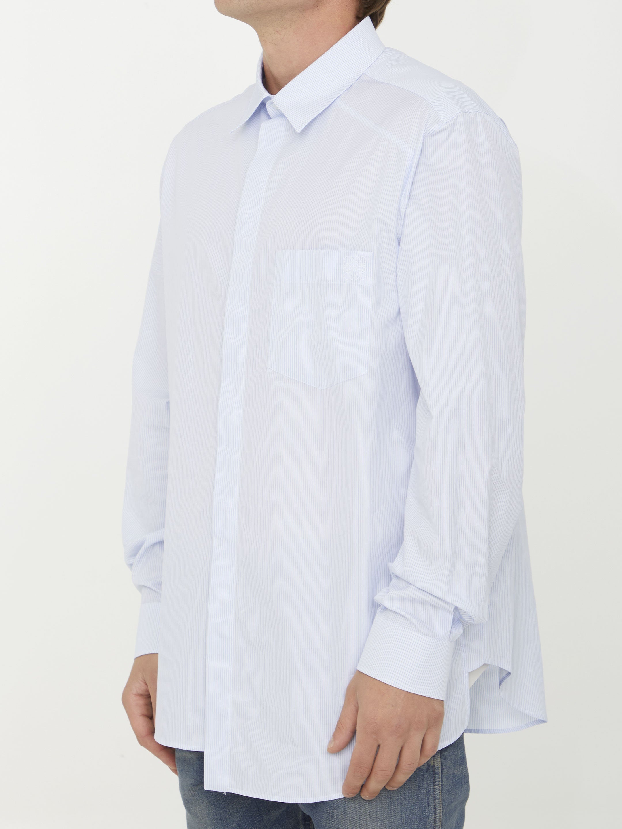 Asymmetric cotton shirt