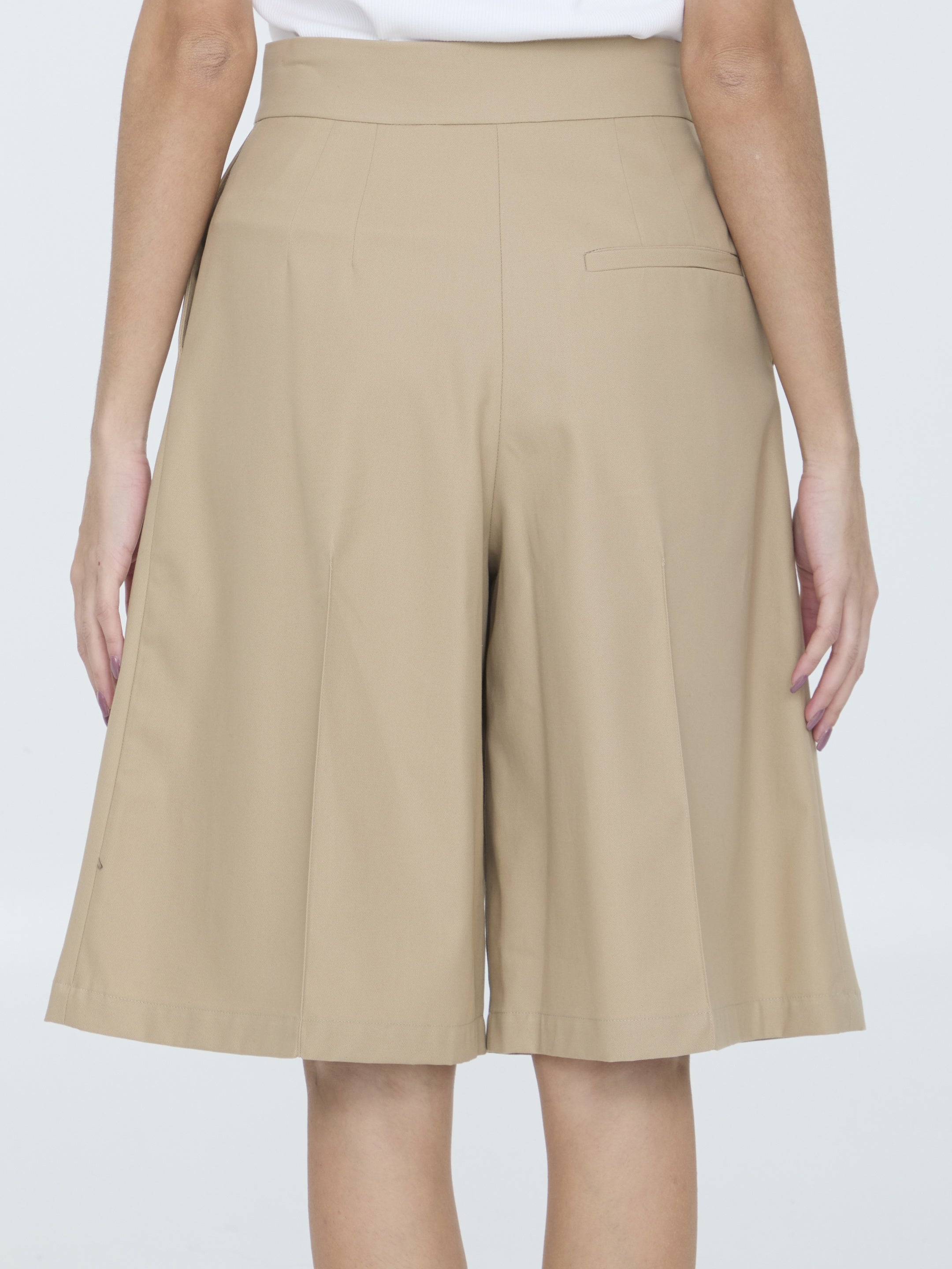 Cotton tailored shorts