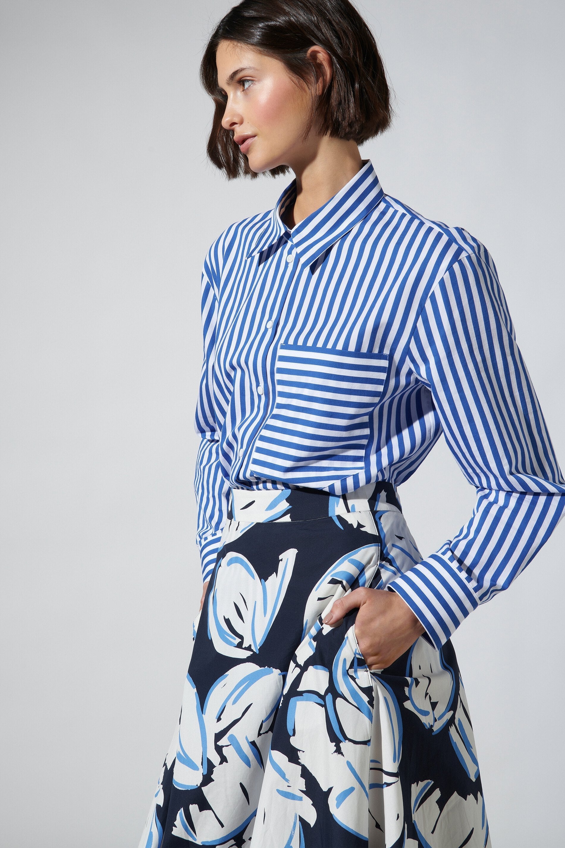 Hemd mit Positano-Stripe-Hemden & Blusen-Luisa Cerano-IM-SALE-ARCHIVIST