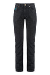 Versace-OUTLET-SALE-La Greca print 5-pocket jeans-ARCHIVIST
