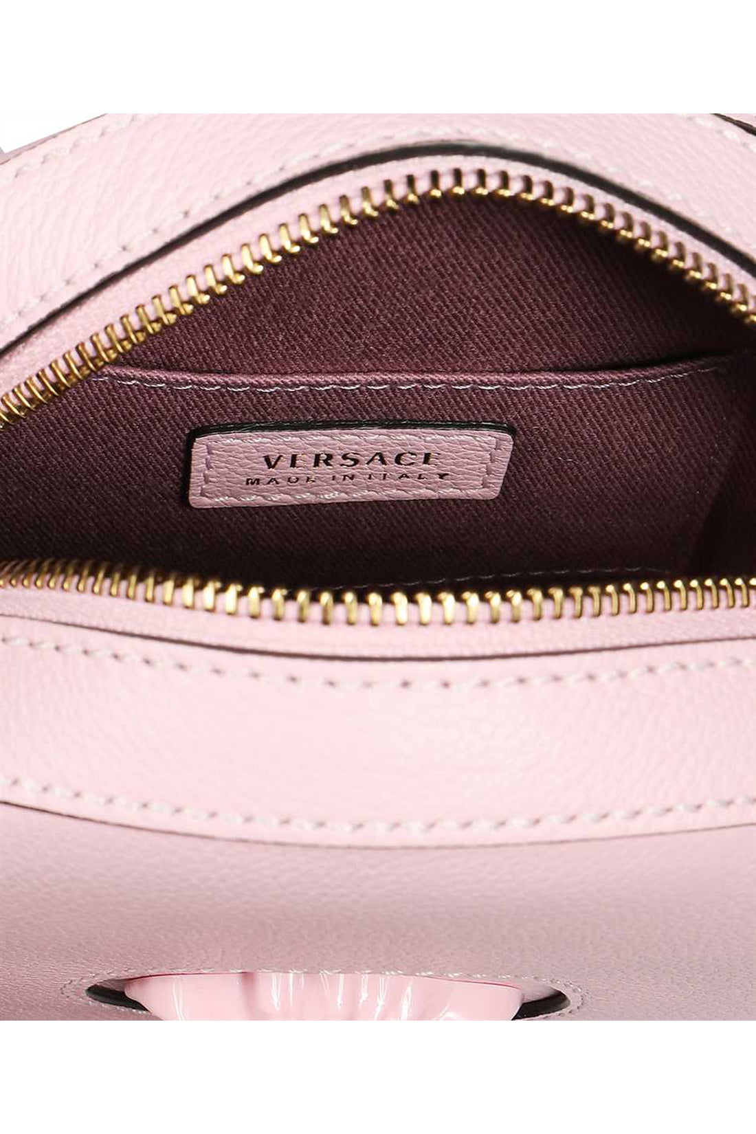 Versace-OUTLET-SALE-La Medusa leather camera bag-ARCHIVIST
