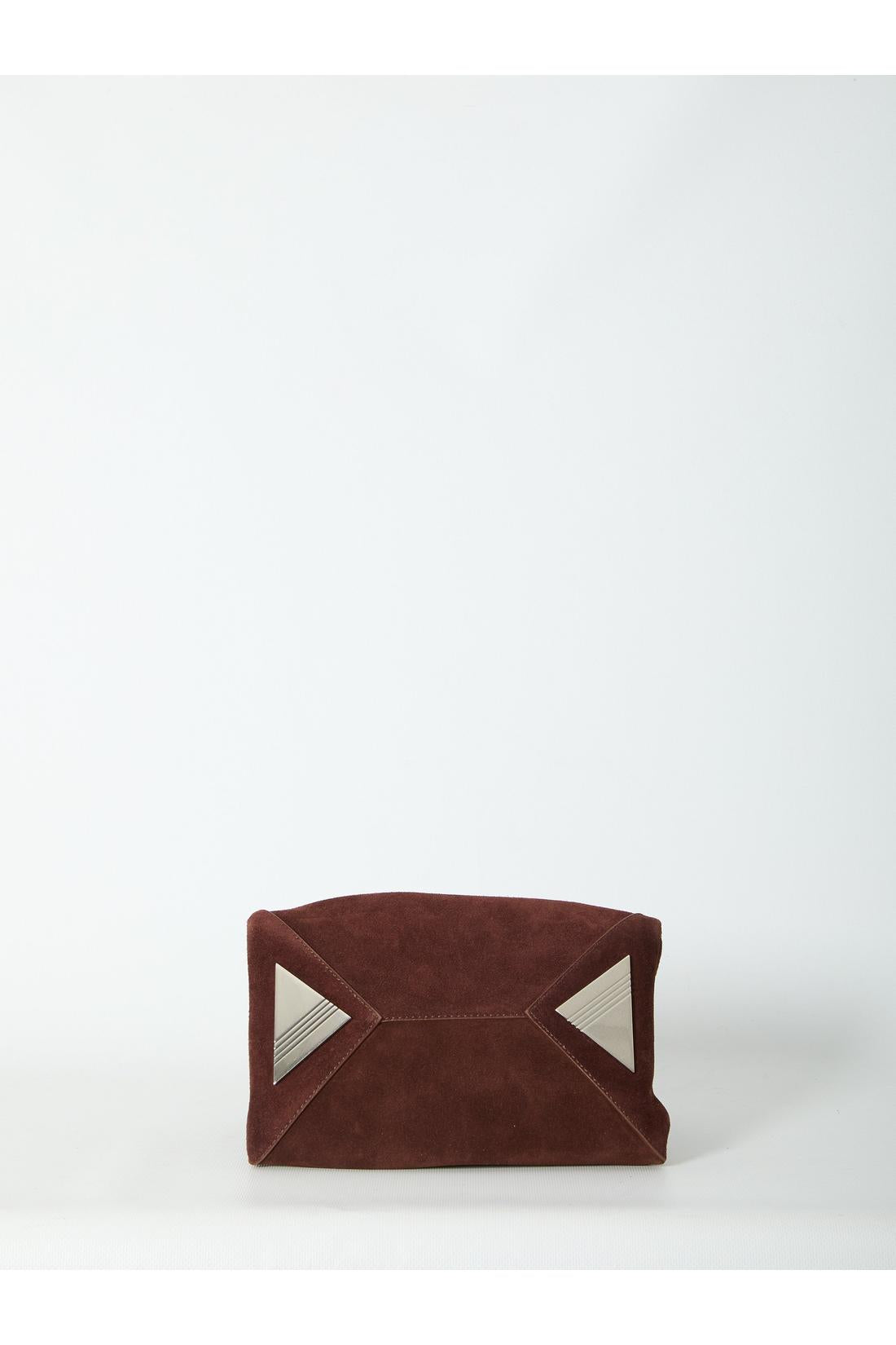 The Attico-OUTLET-SALE-La Passeggiata top handle Light Choco bag mini-ARCHIVIST