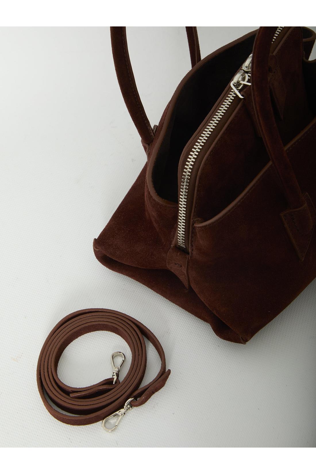 The Attico-OUTLET-SALE-La Passeggiata top handle Light Choco bag mini-ARCHIVIST