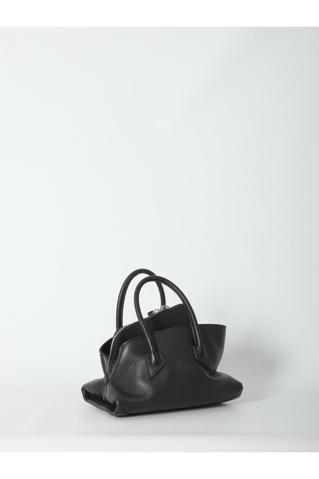 The Attico-OUTLET-SALE-La Passeggiata top handle black bag mini-ARCHIVIST