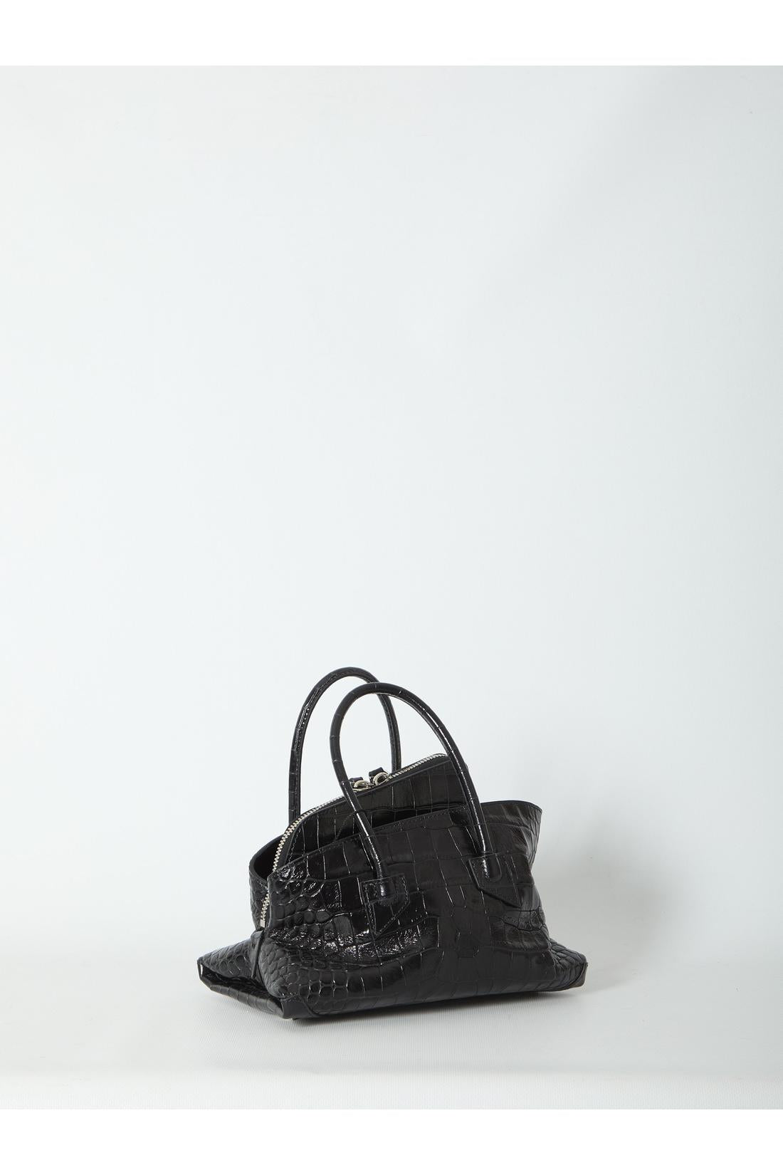 The Attico-OUTLET-SALE-La Passeggiata top handle black bag mini-ARCHIVIST