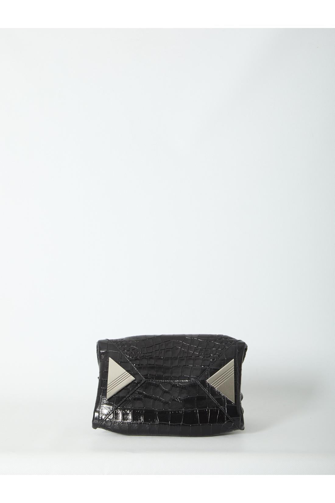 The Attico-OUTLET-SALE-La Passeggiata top handle black bag mini-ARCHIVIST