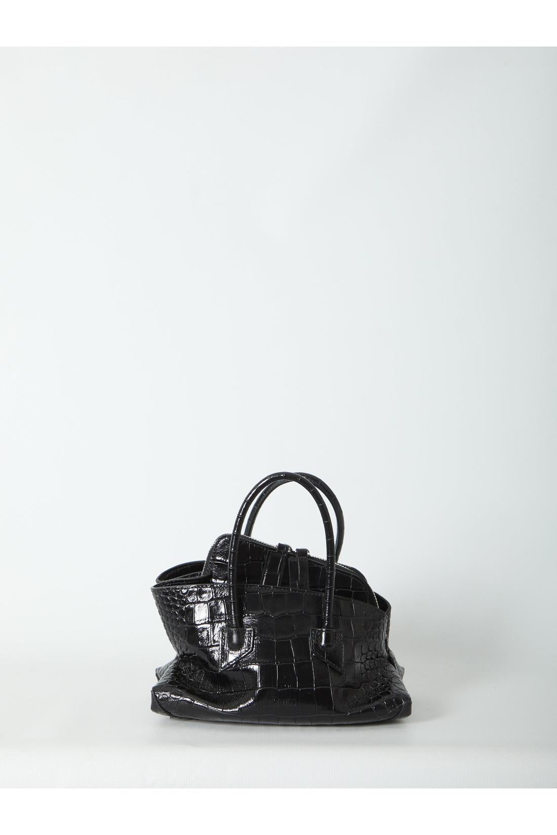 The Attico-OUTLET-SALE-La Passeggiata top handle black bag mini-ARCHIVIST