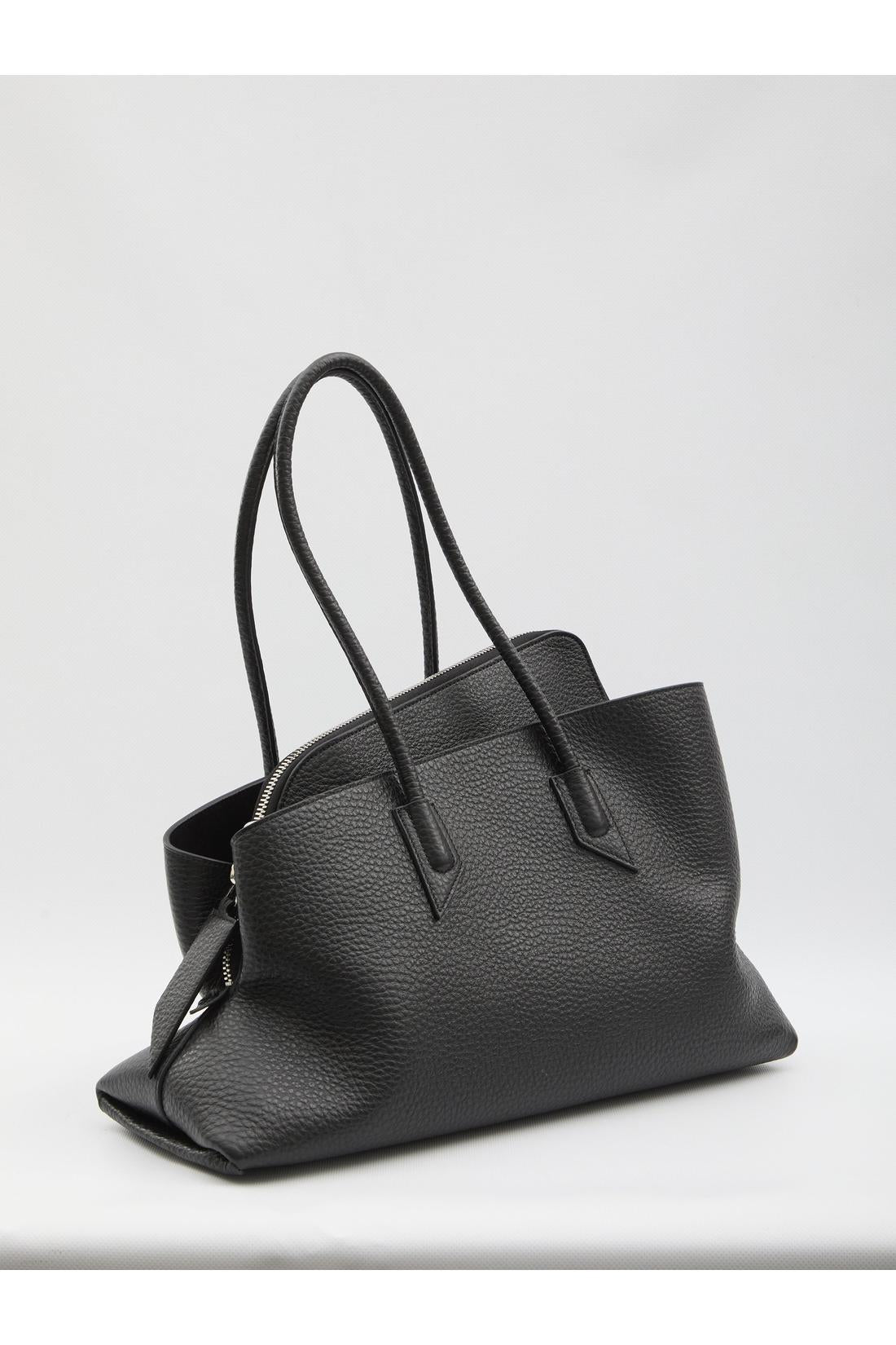 The Attico-OUTLET-SALE-La Passeggiata top handle black medium-ARCHIVIST