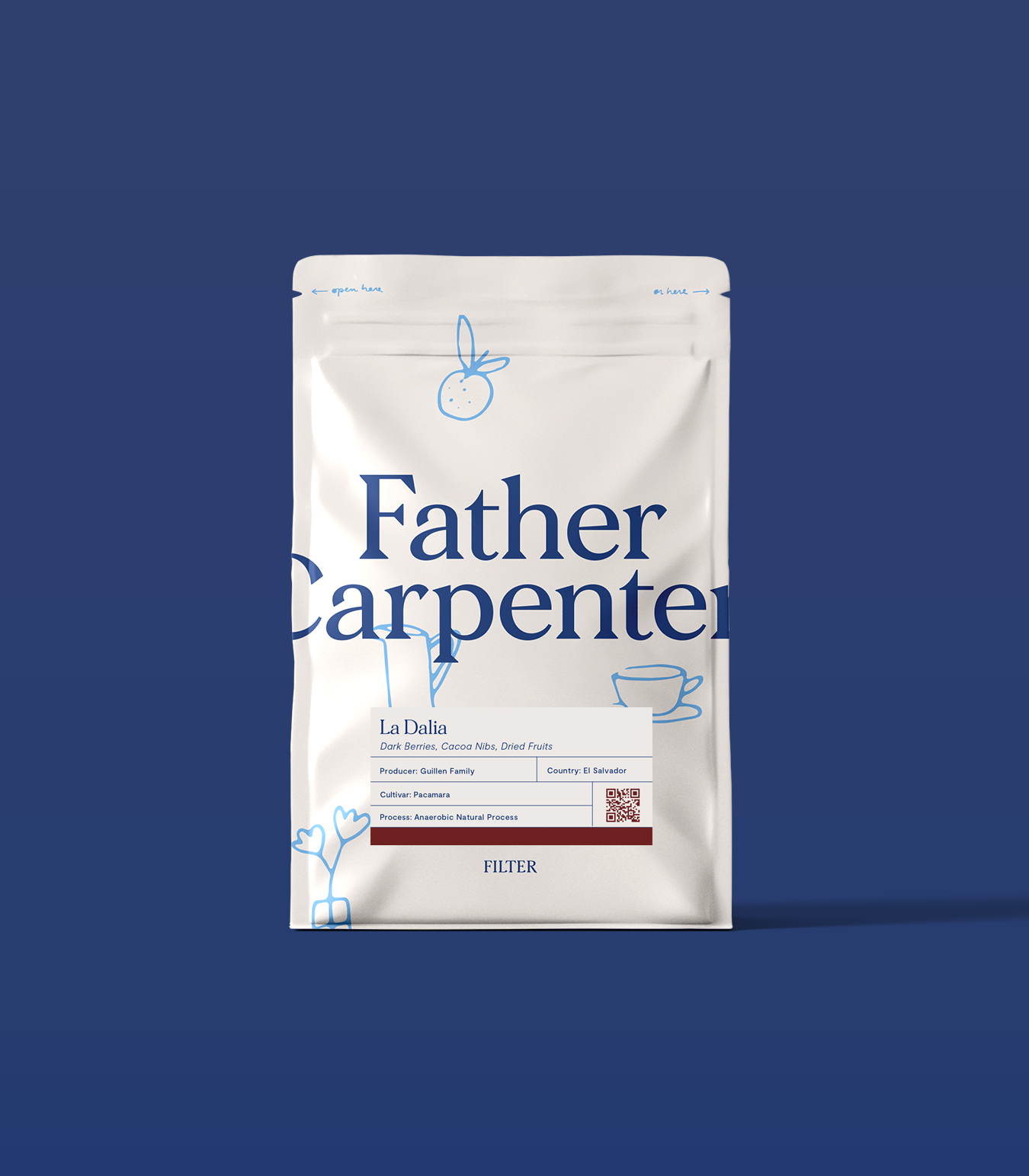 Father Carpenter-La Dalia, El Salvador - Filter Roast-Coffee Beans-Black-Deal-Outlet-by-ARCHIVIST