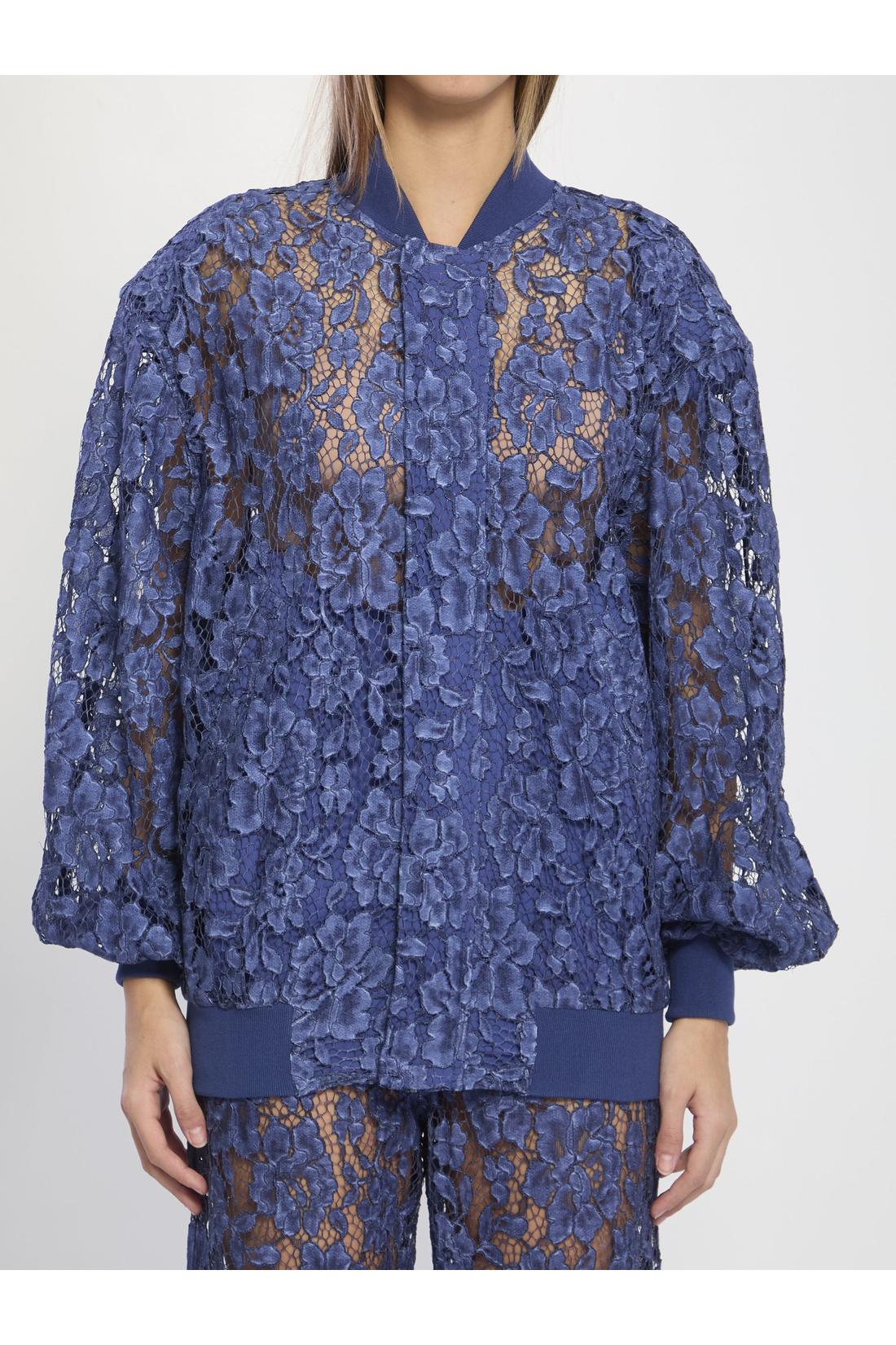 Federica Tosi-OUTLET-SALE-Lace bomber jacket-ARCHIVIST