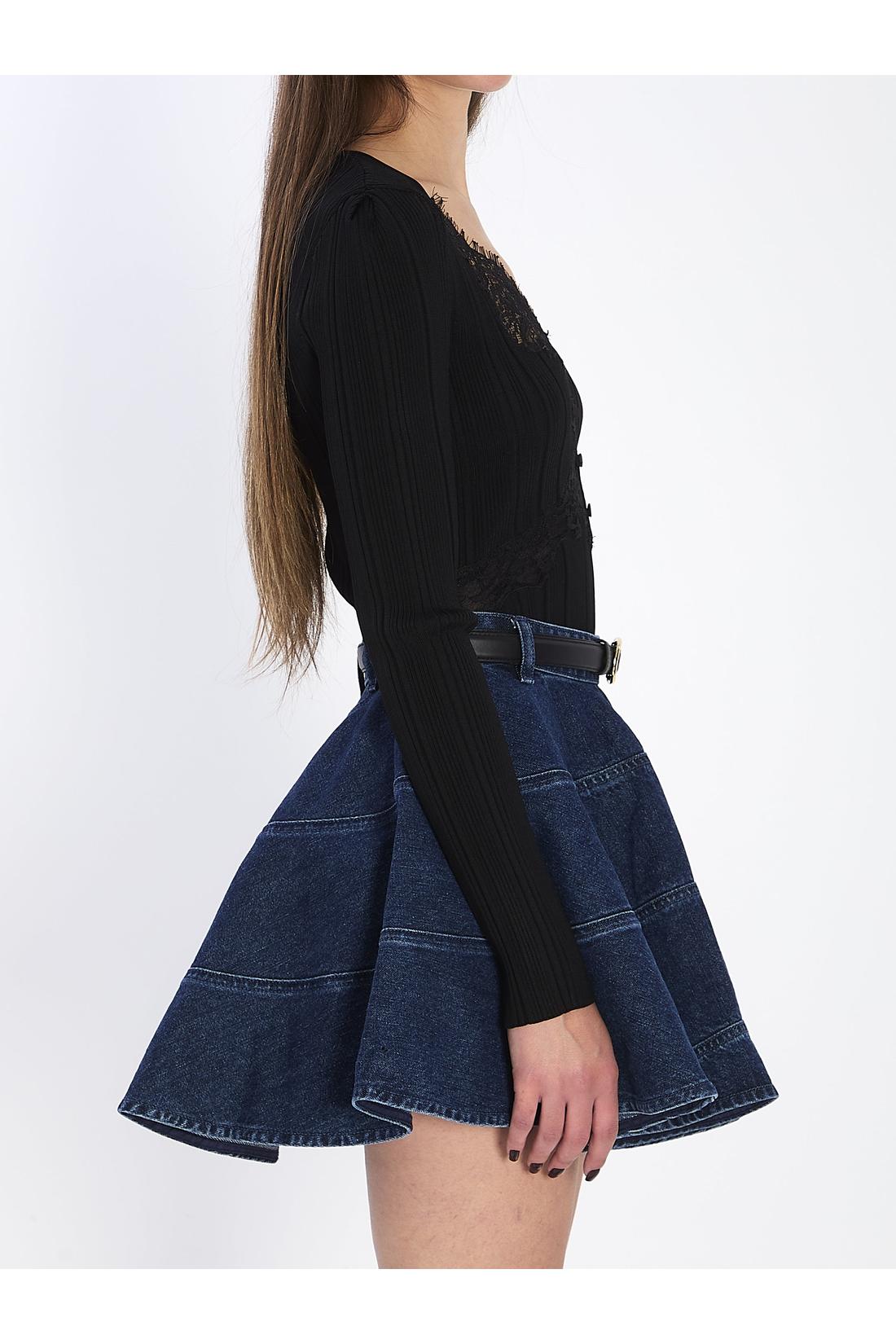 Self Portrait-OUTLET-SALE-Lace knit top-ARCHIVIST