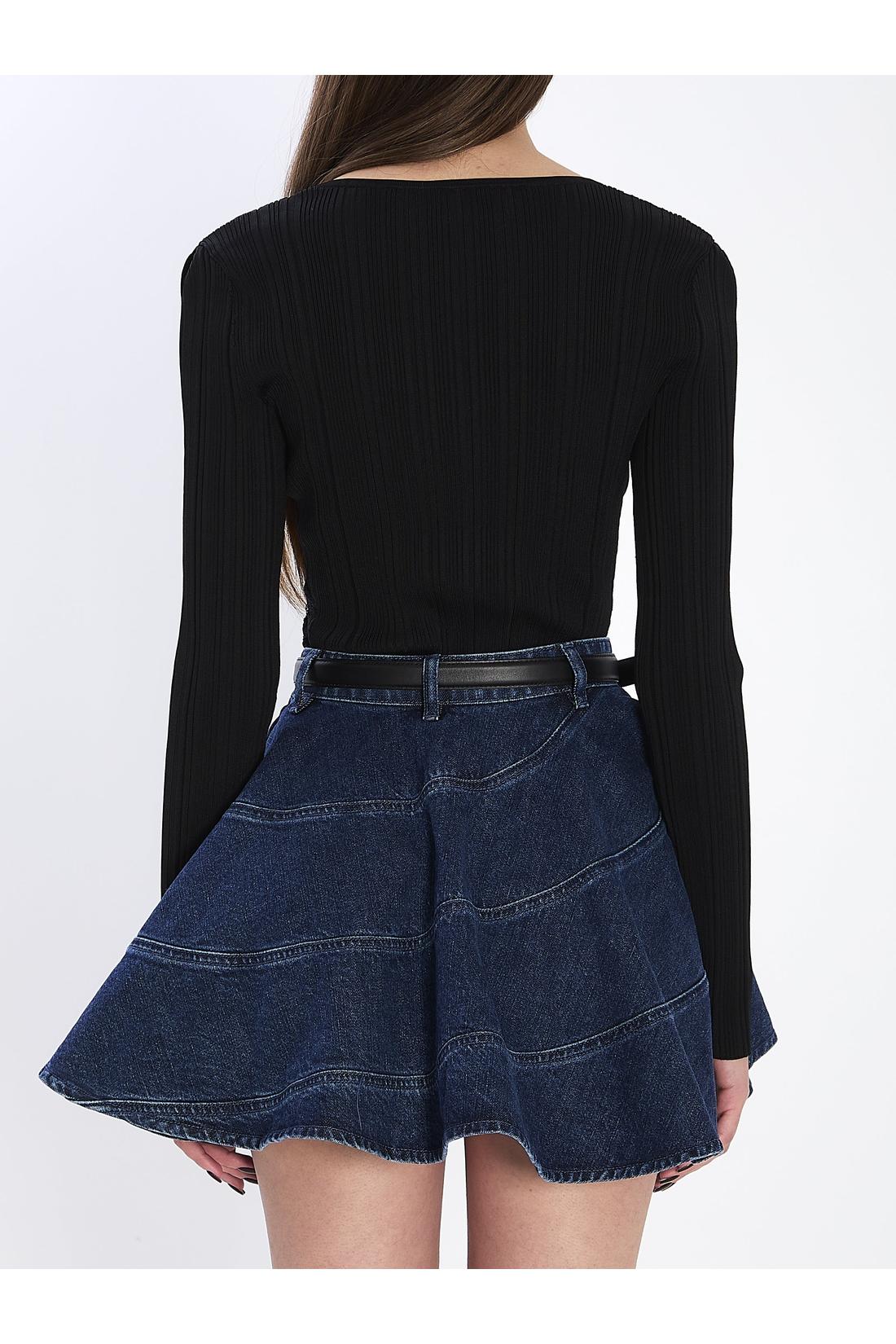 Self Portrait-OUTLET-SALE-Lace knit top-ARCHIVIST