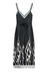 Vision of Super-OUTLET-SALE-Lace trim midi dress-ARCHIVIST