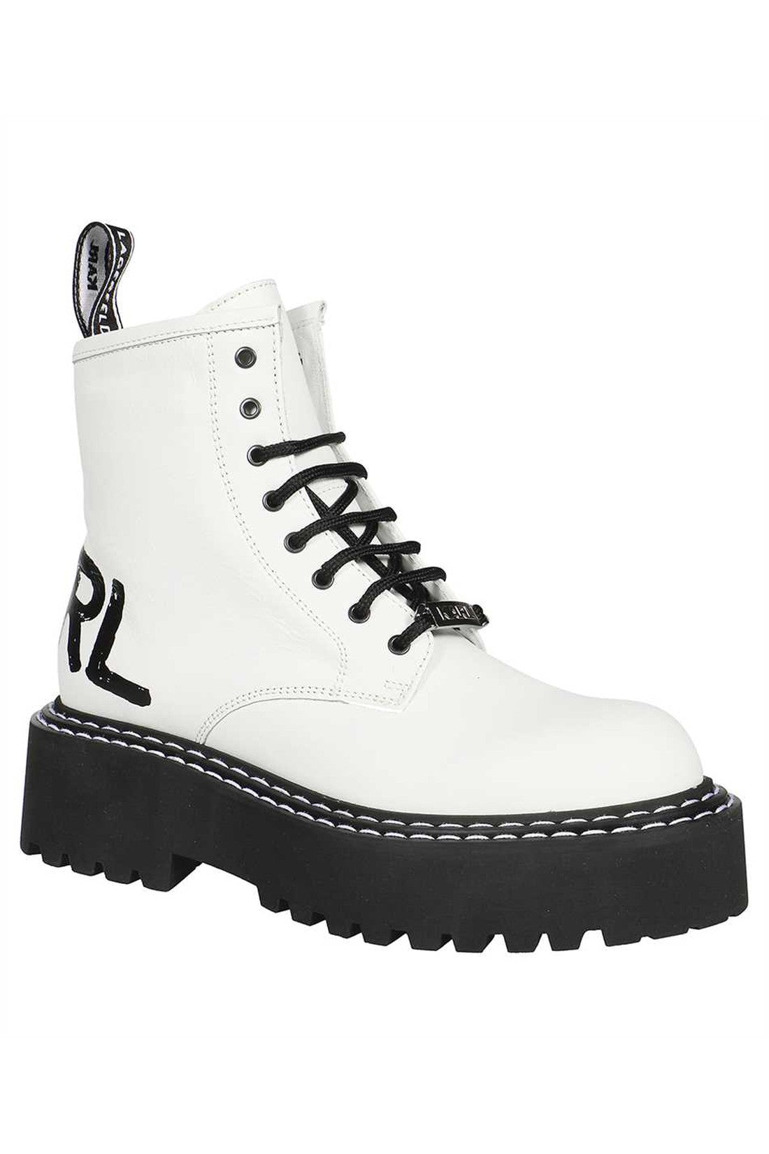 Karl Lagerfeld-OUTLET-SALE-Lace-up ankle boots-ARCHIVIST