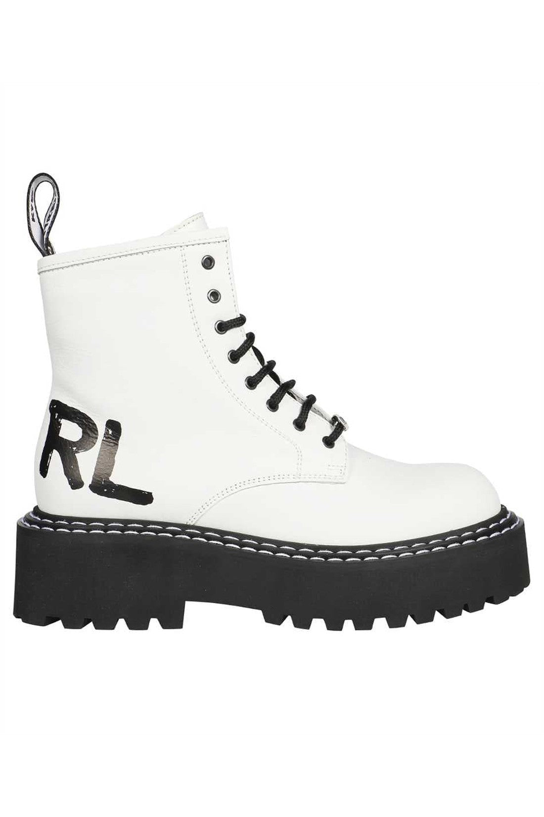 Karl Lagerfeld-OUTLET-SALE-Lace-up ankle boots-ARCHIVIST