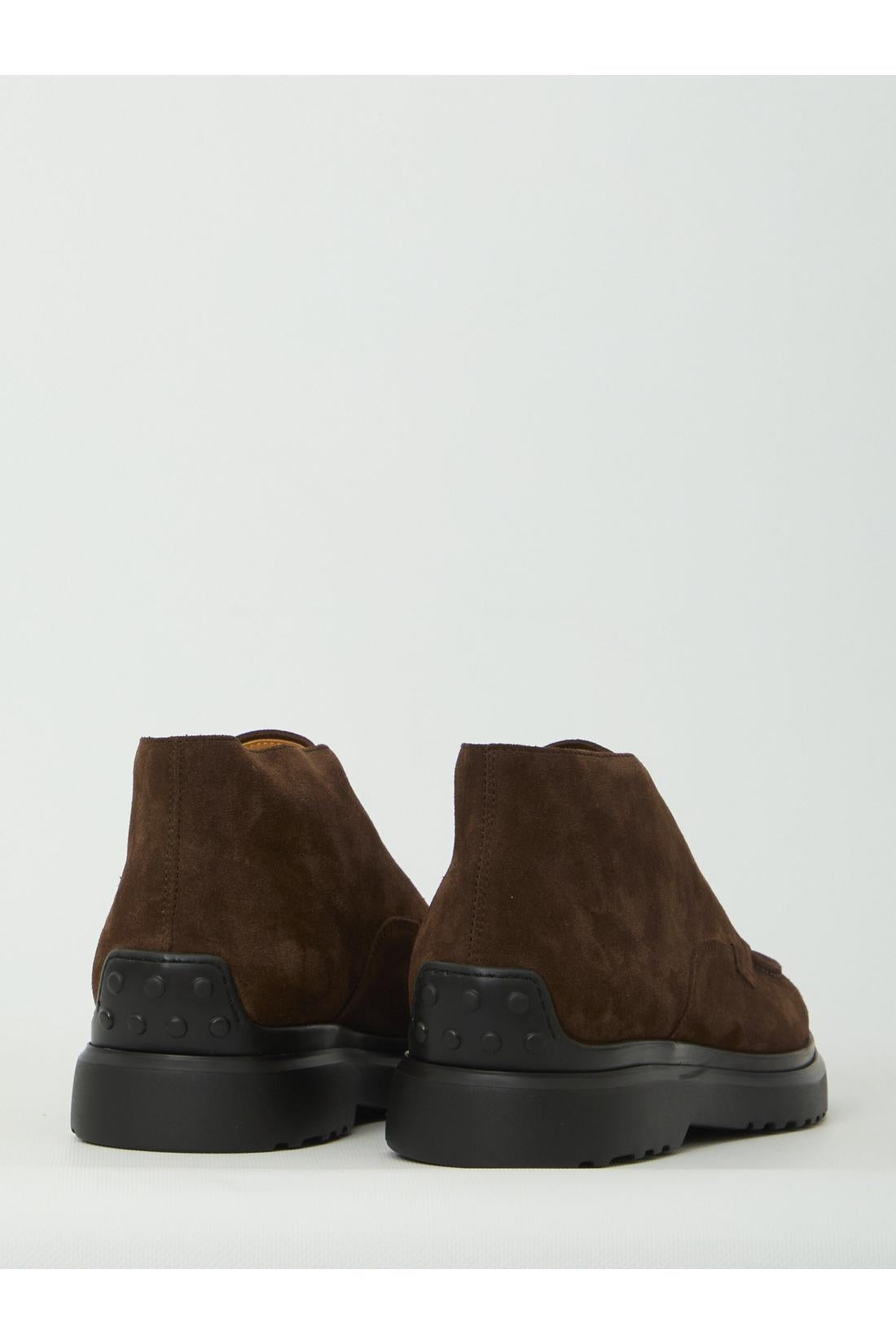 Tod'S-OUTLET-SALE-Lace-up brown boots-ARCHIVIST