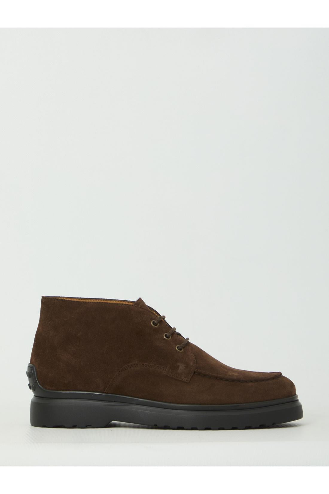 Tod'S-OUTLET-SALE-Lace-up brown boots-ARCHIVIST