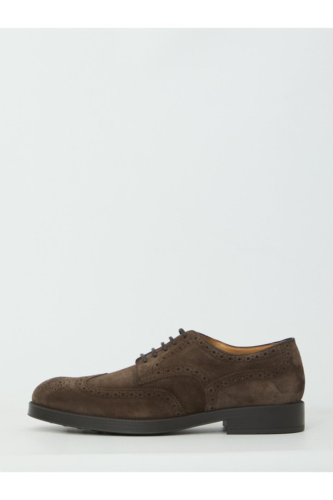 Tod'S-OUTLET-SALE-Lace-up suede shoes-ARCHIVIST