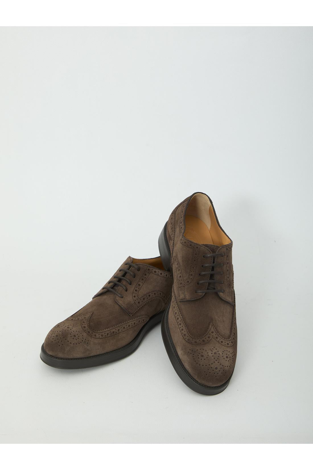 Tod'S-OUTLET-SALE-Lace-up suede shoes-ARCHIVIST