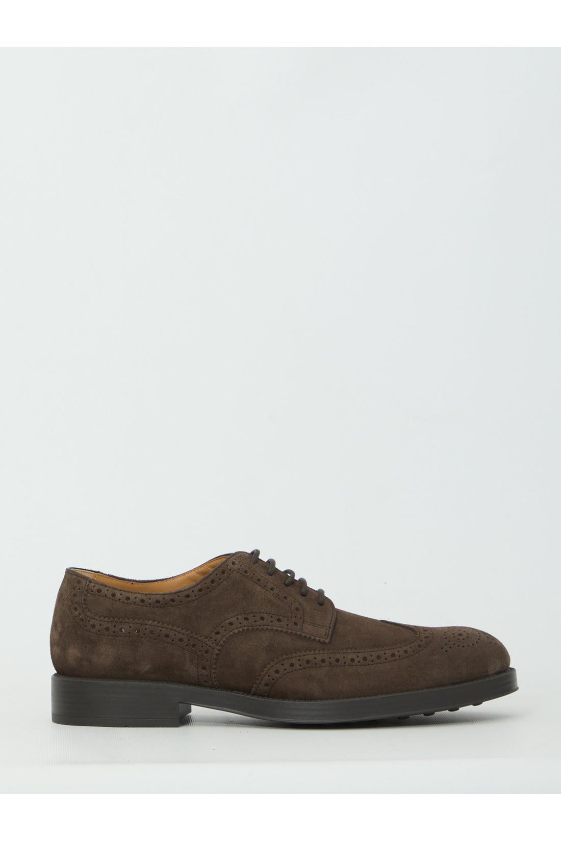 Tod'S-OUTLET-SALE-Lace-up suede shoes-ARCHIVIST