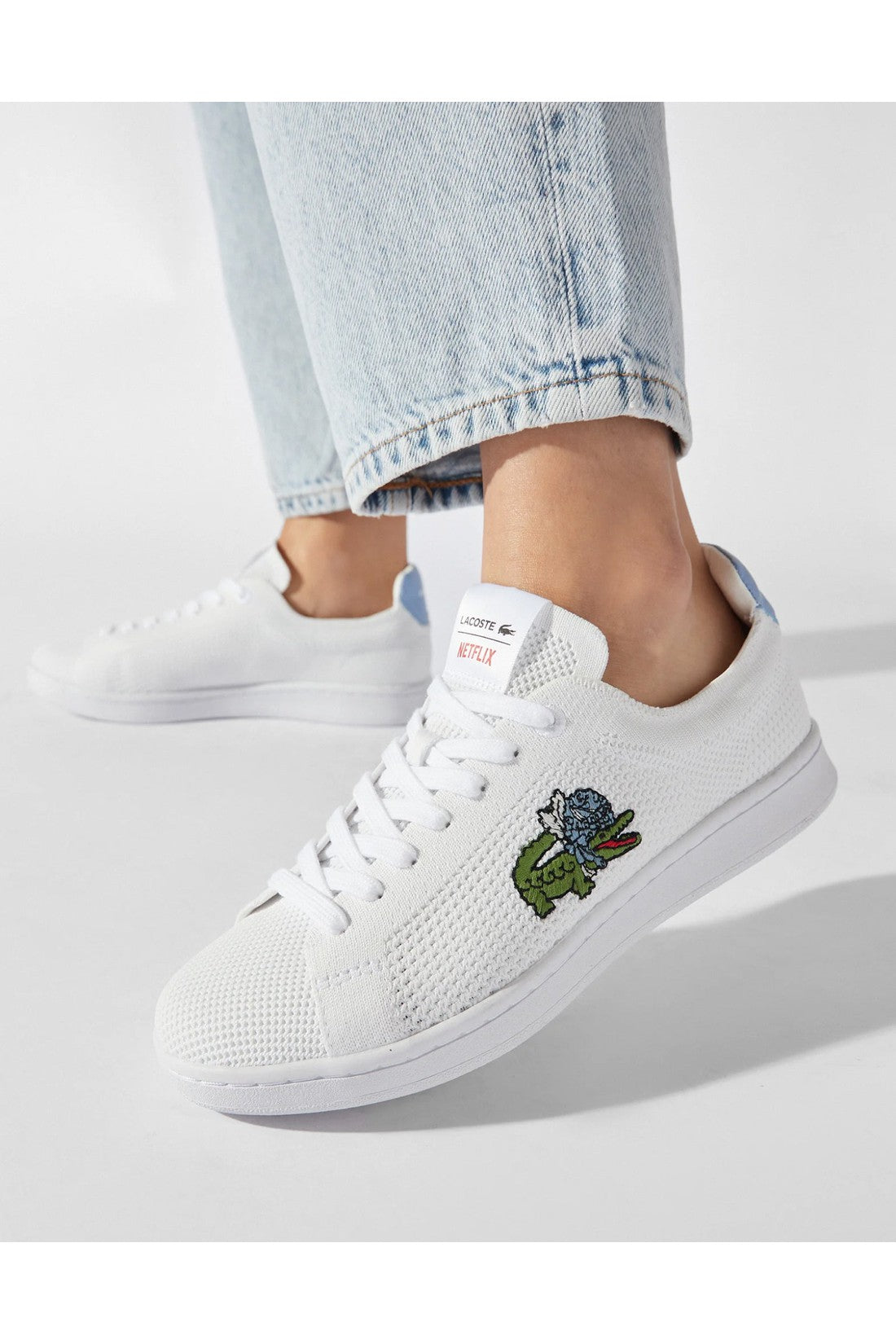 Lacoste-OUTLET-SALE-Lacoste x Netflix Bridgerton Carnaby Logo Sneakers-ARCHIVIST