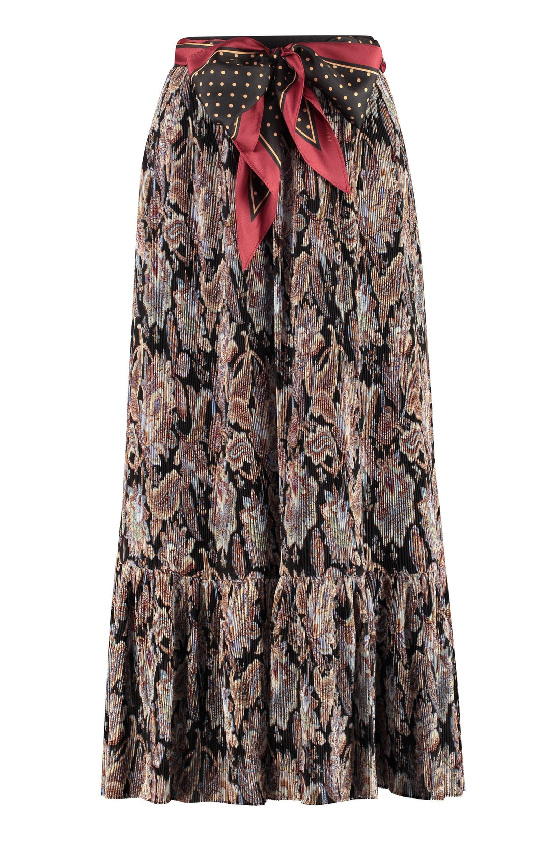 Zimmermann-OUTLET-SALE-Ladybeetle printed pleated skirt-ARCHIVIST