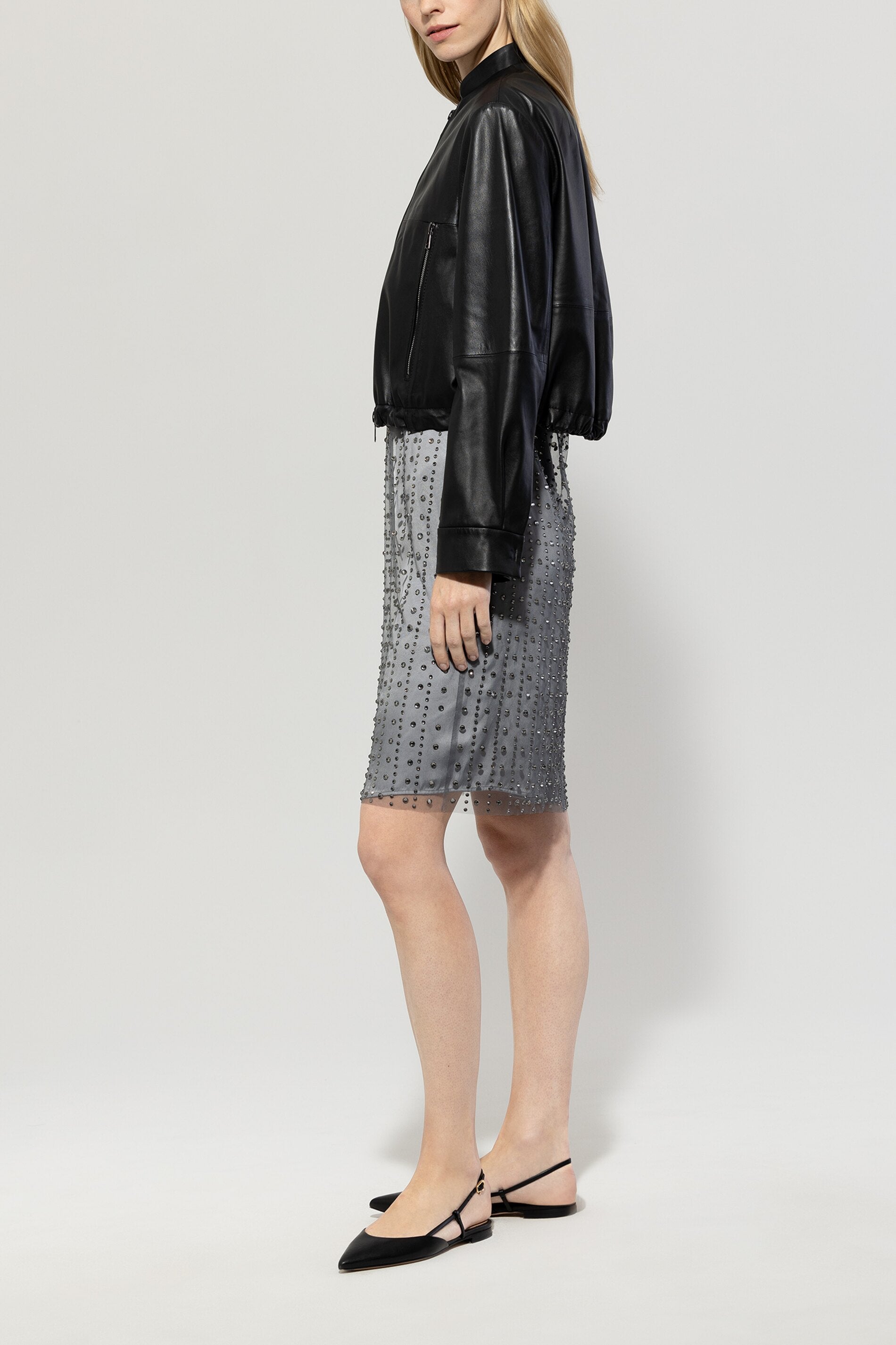Luisa Cerano-Lammnappa-Blouson-Jacken & Mäntel-Black-Deal-Outlet-by-ARCHIVIST