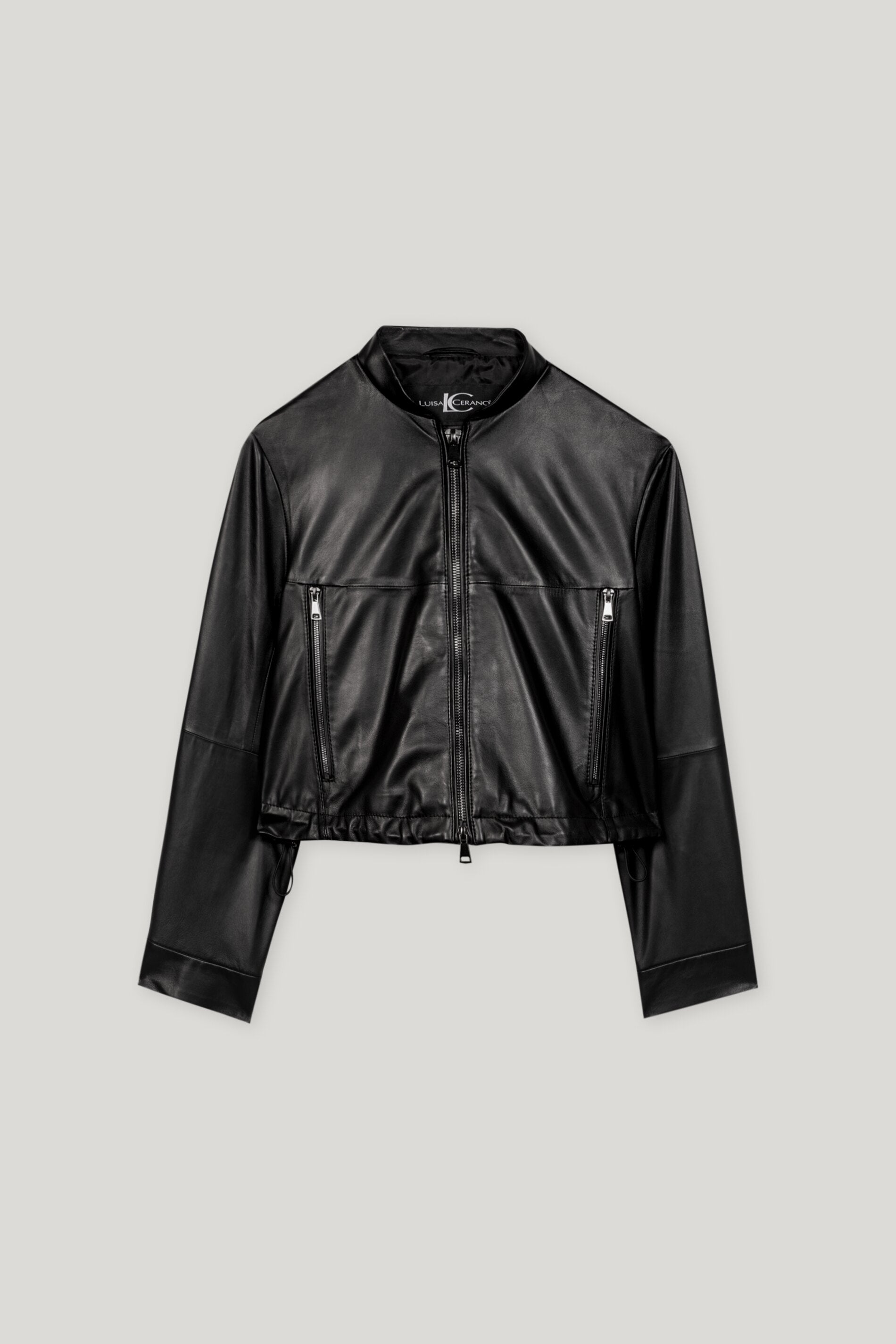 Luisa Cerano-Lammnappa-Blouson-Jacken & Mäntel-Black-Deal-Outlet-by-ARCHIVIST