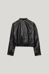Luisa Cerano-Lammnappa-Blouson-Jacken & Mäntel-Black-Deal-Outlet-by-ARCHIVIST