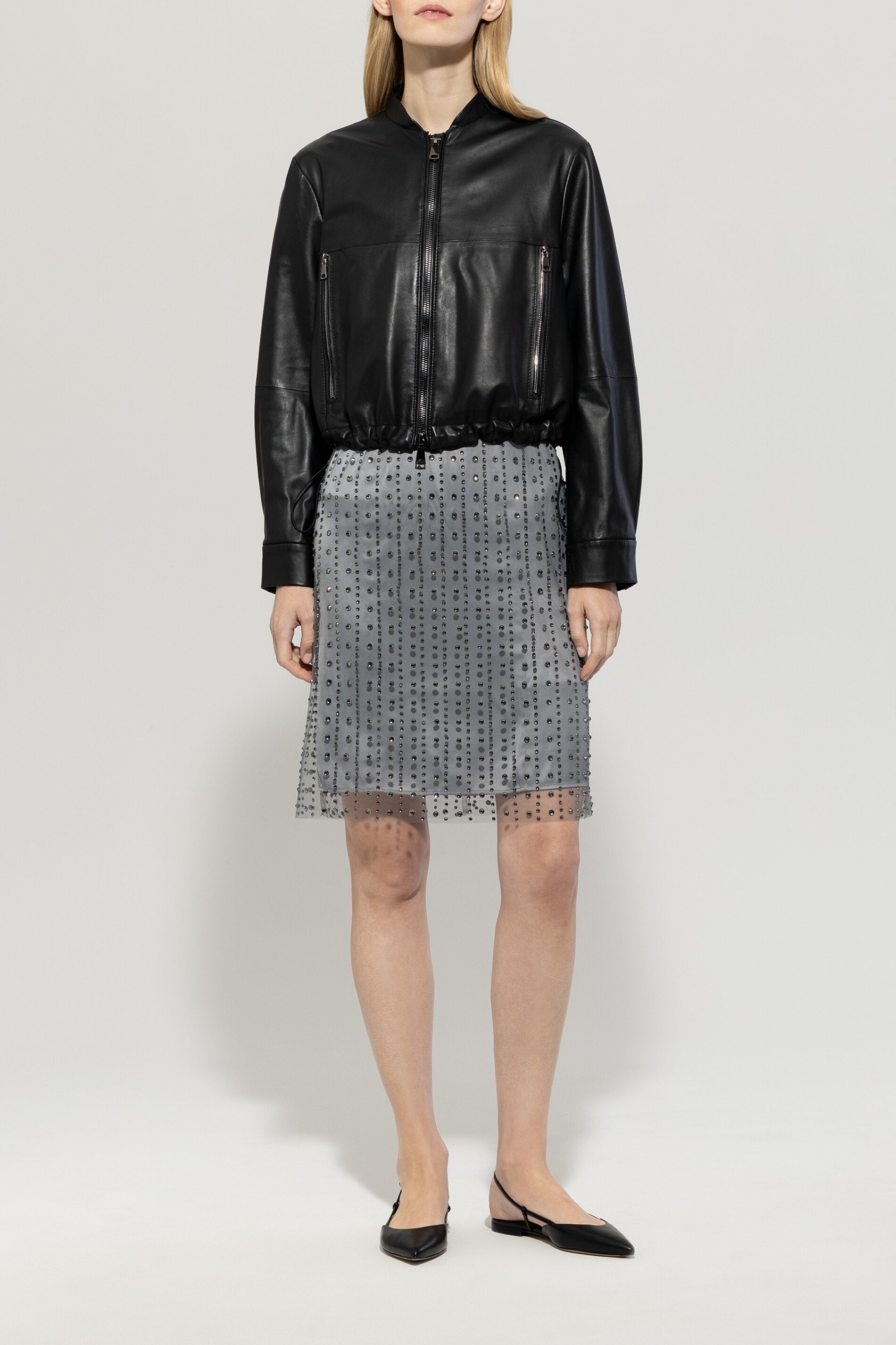 Luisa Cerano-Lammnappa-Blouson-Jacken & Mäntel-Black-Deal-Outlet-by-ARCHIVIST
