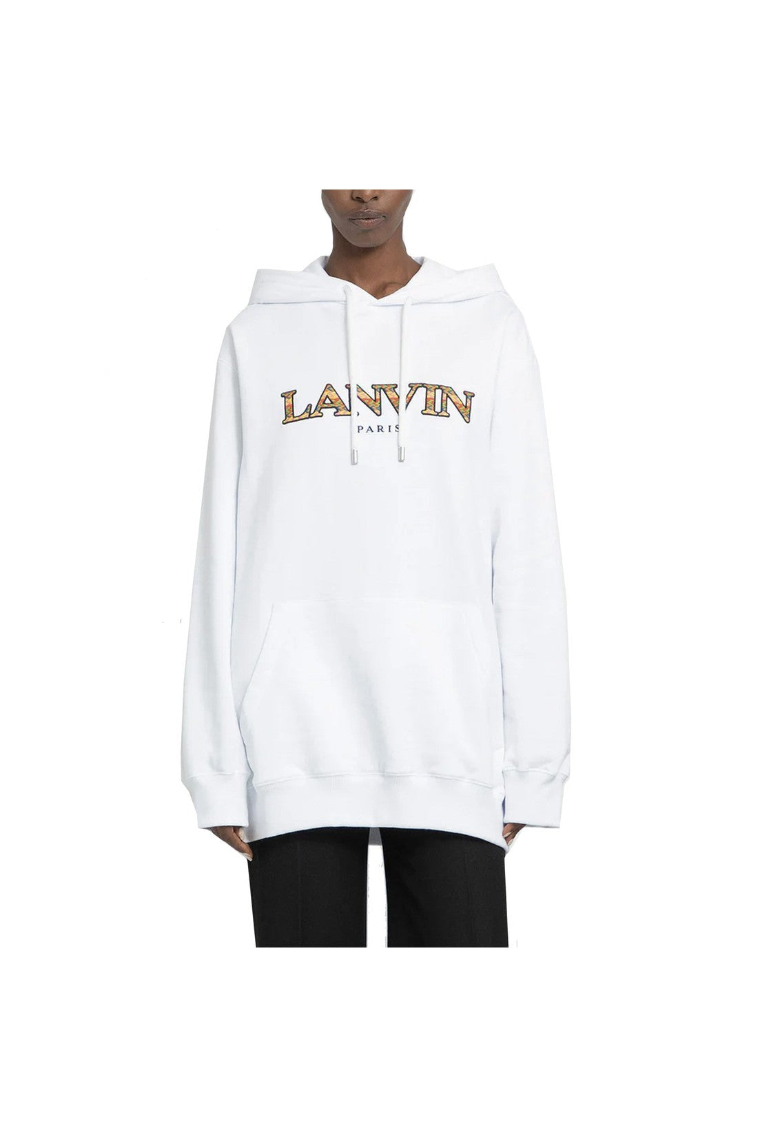 LANVIN-OUTLET-SALE-Lanvin Oversized Logo Hoodie Sweatshirt-ARCHIVIST