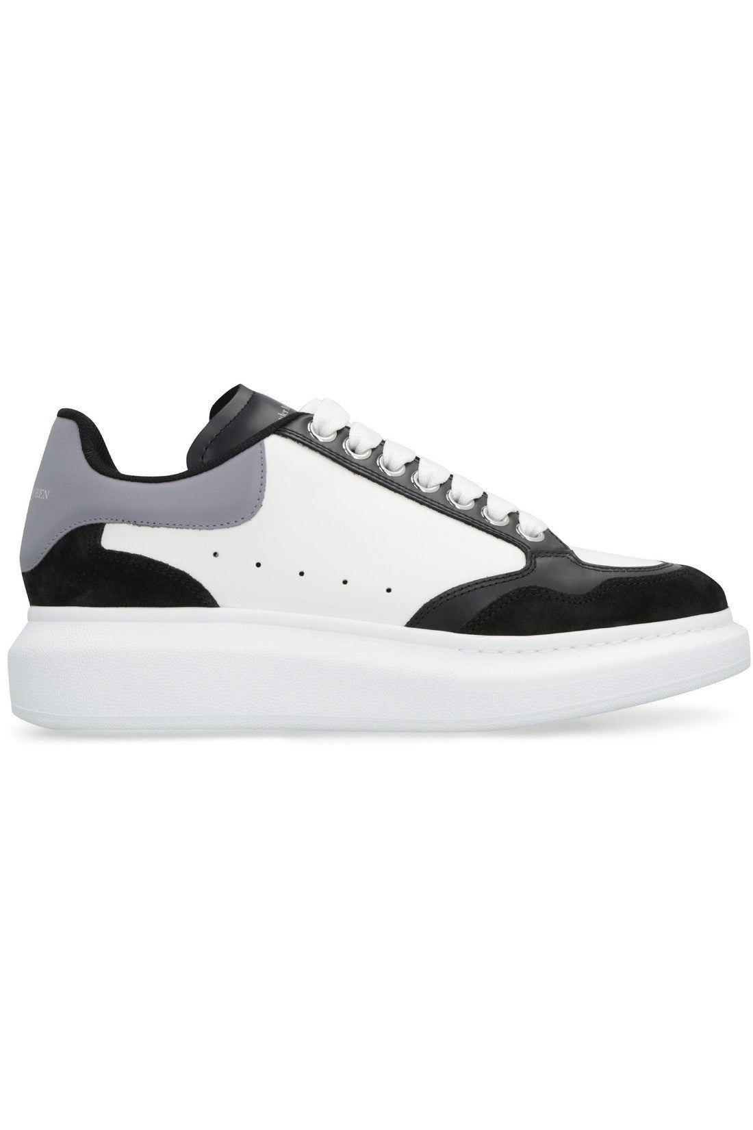 Alexander McQueen-OUTLET-SALE-Larry leather sneakers-ARCHIVIST