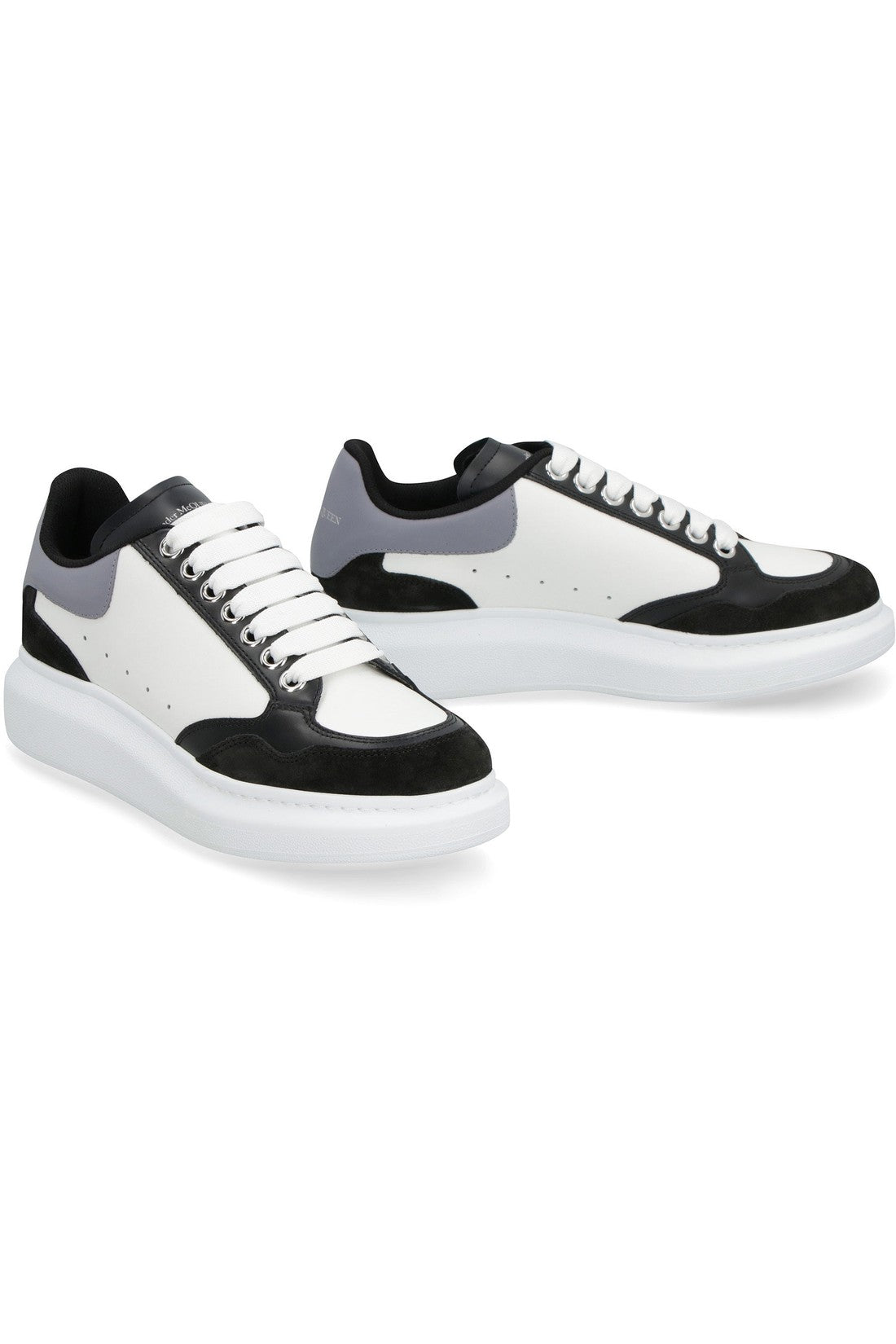 Alexander McQueen-OUTLET-SALE-Larry leather sneakers-ARCHIVIST