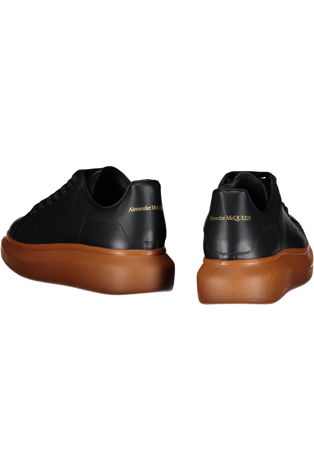 Alexander McQueen-OUTLET-SALE-Larry leather sneakers-ARCHIVIST