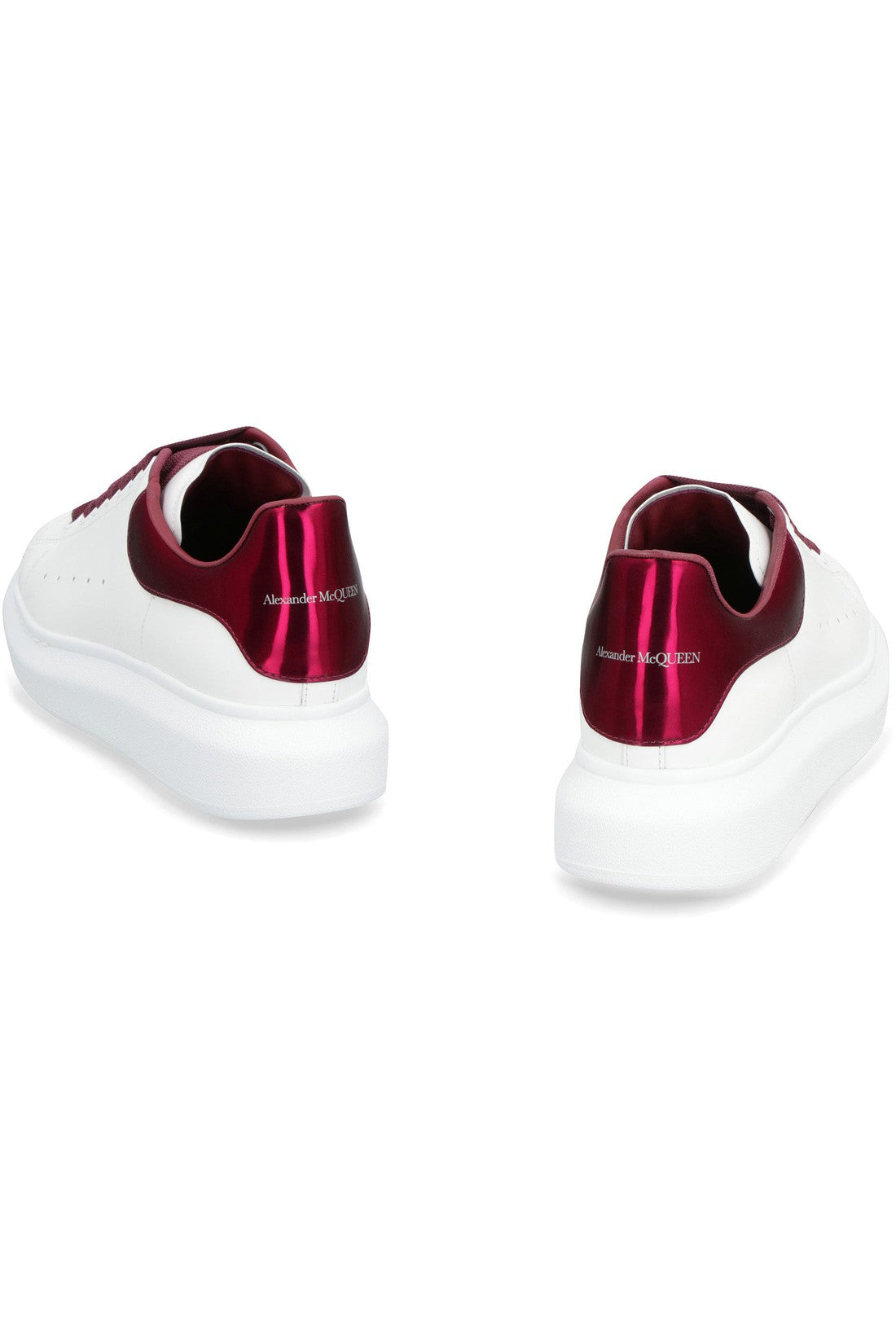 Alexander McQueen-OUTLET-SALE-Larry leather sneakers-ARCHIVIST