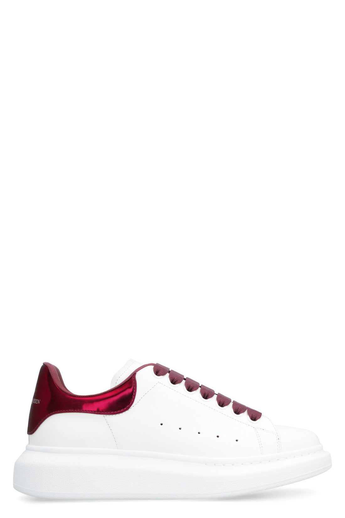 Alexander McQueen-OUTLET-SALE-Larry leather sneakers-ARCHIVIST