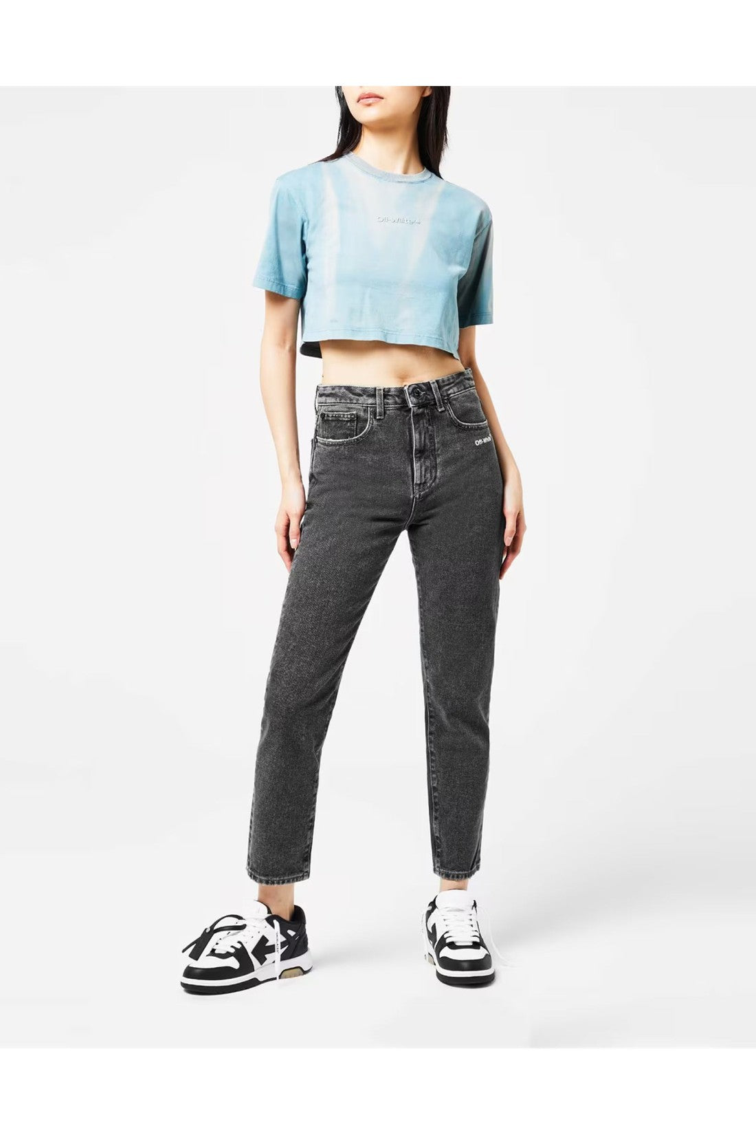 Off-White-OUTLET-SALE-Laundry Logo Crop T-Shirt-ARCHIVIST