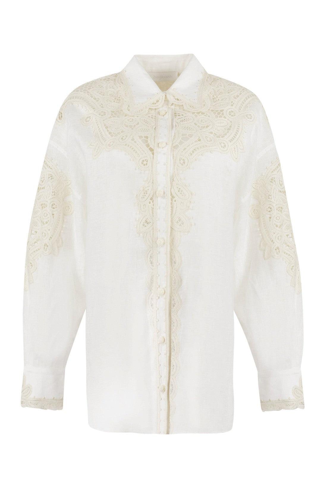 Zimmermann-OUTLET-SALE-Laurel linen shirt-ARCHIVIST