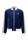 Casablanca-OUTLET-SALE-Laurel velvet full zip sweatshirt-ARCHIVIST