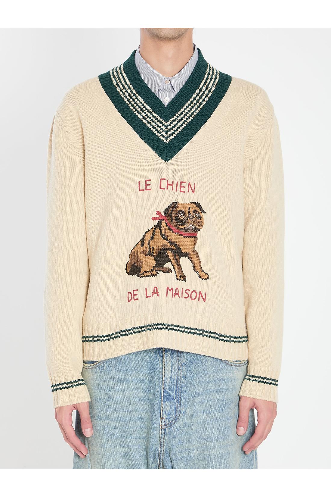 Valentino Garavani-OUTLET-SALE-Le Chien de la Maison Pullover-ARCHIVIST
