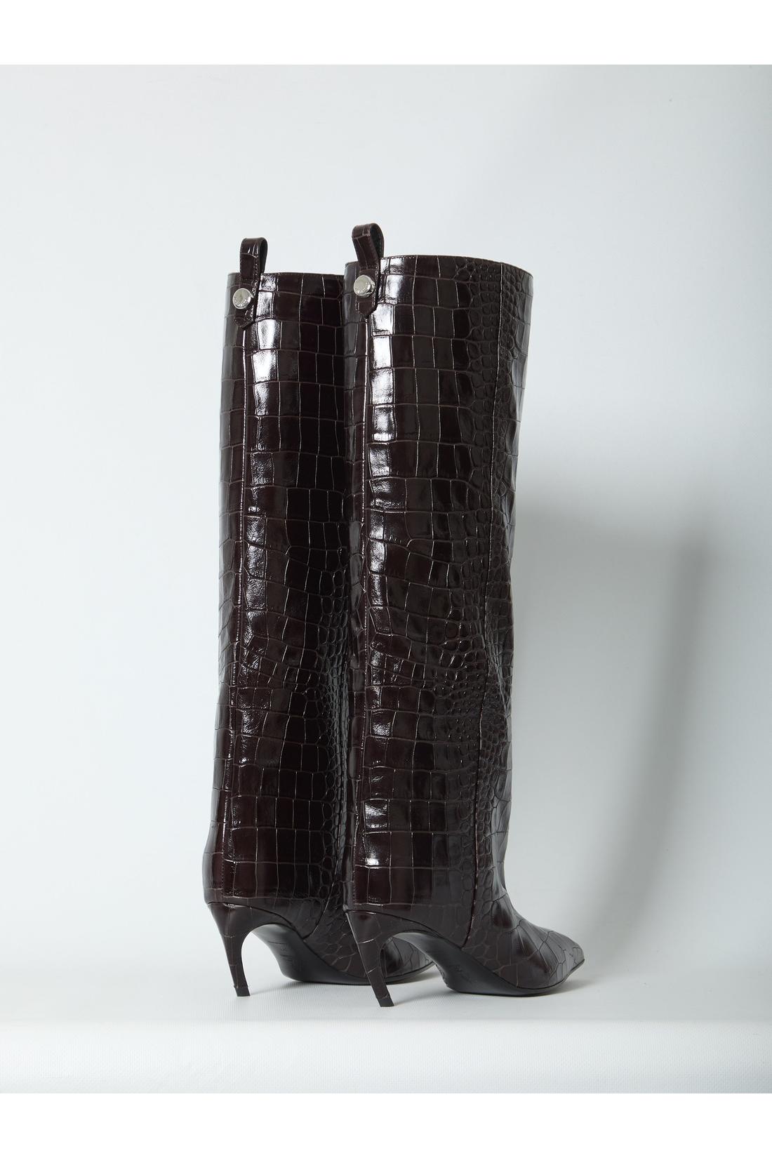 The Attico-OUTLET-SALE-Lea dark brown boots-ARCHIVIST