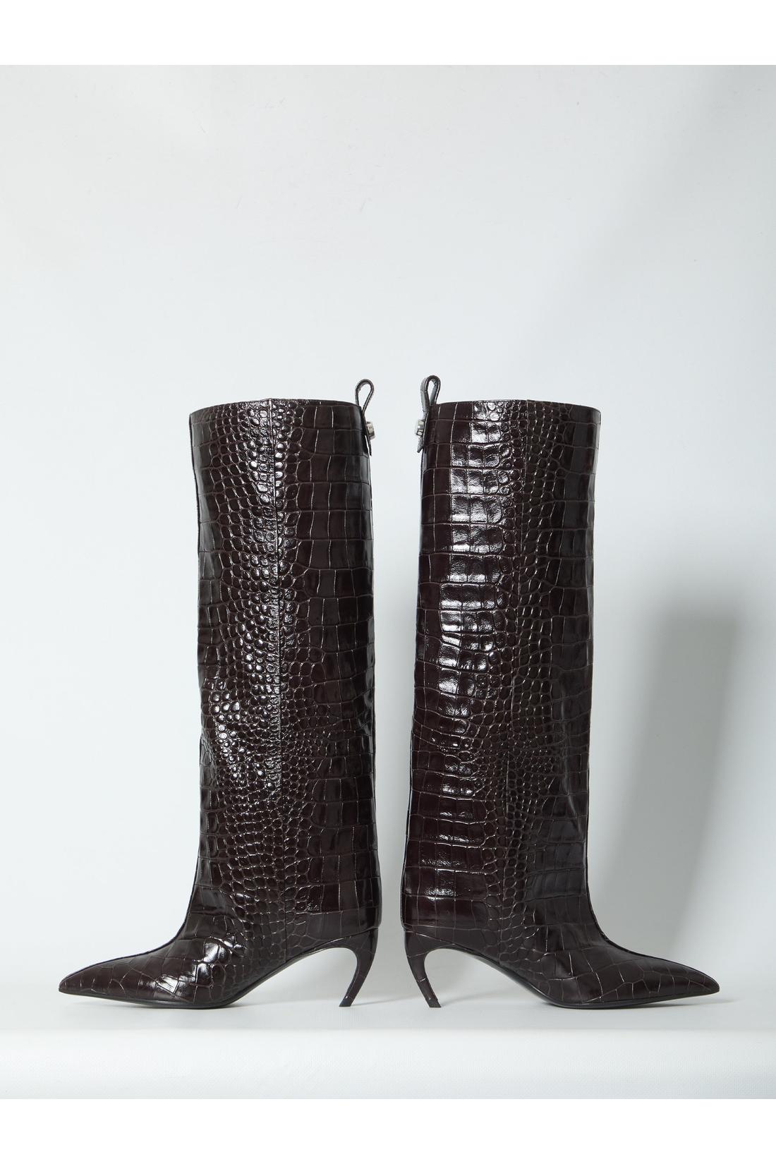 The Attico-OUTLET-SALE-Lea dark brown boots-ARCHIVIST