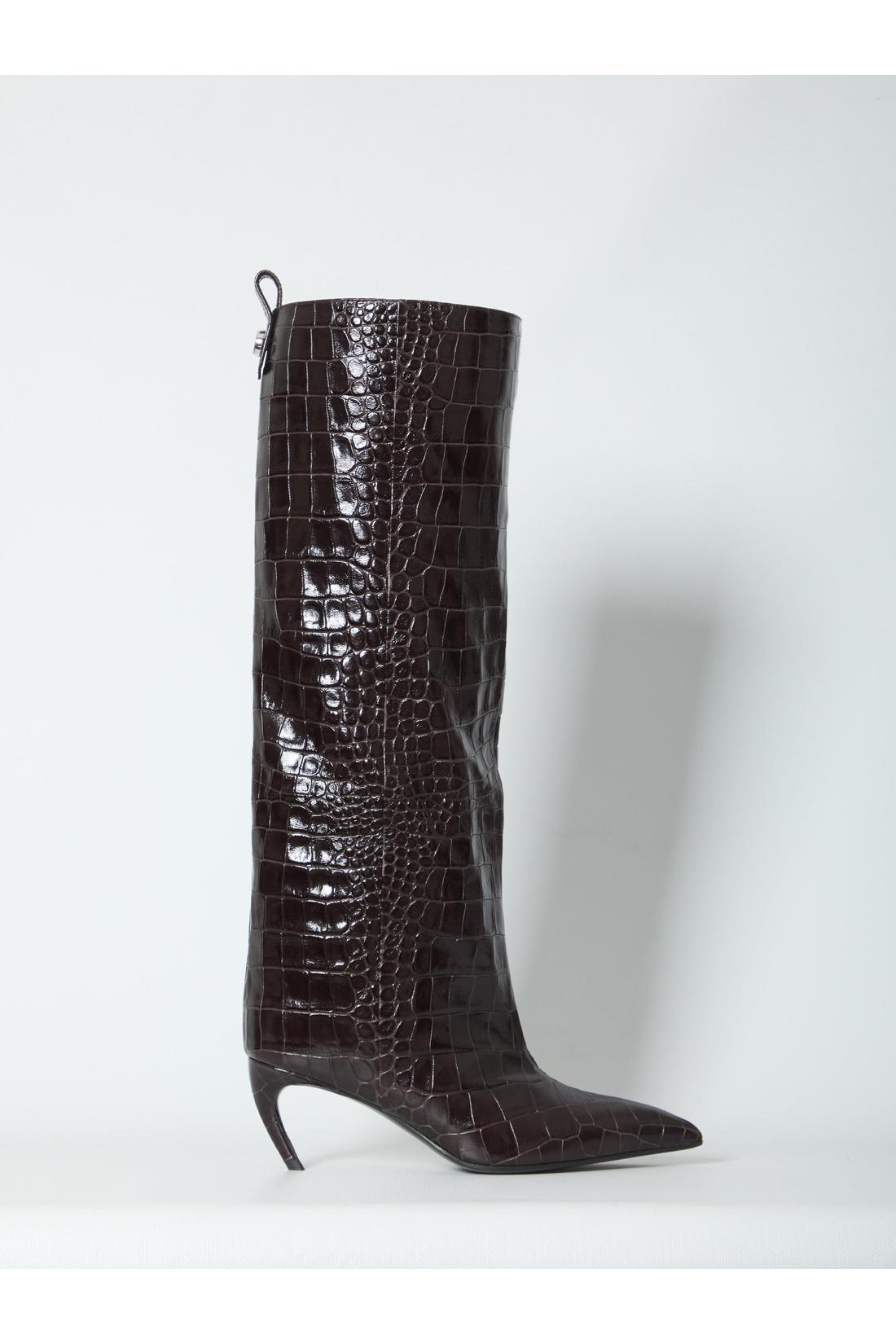 The Attico-OUTLET-SALE-Lea dark brown boots-ARCHIVIST