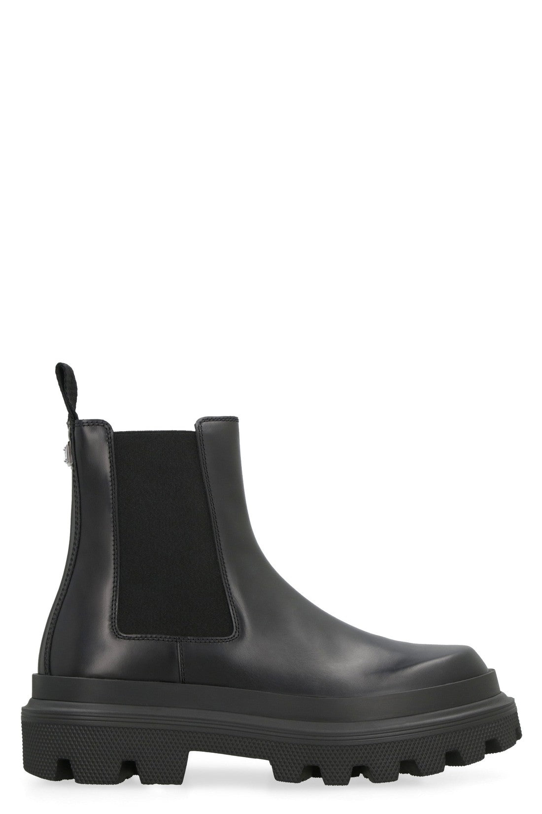Dolce & Gabbana-OUTLET-SALE-Leather Chelsea boots-ARCHIVIST
