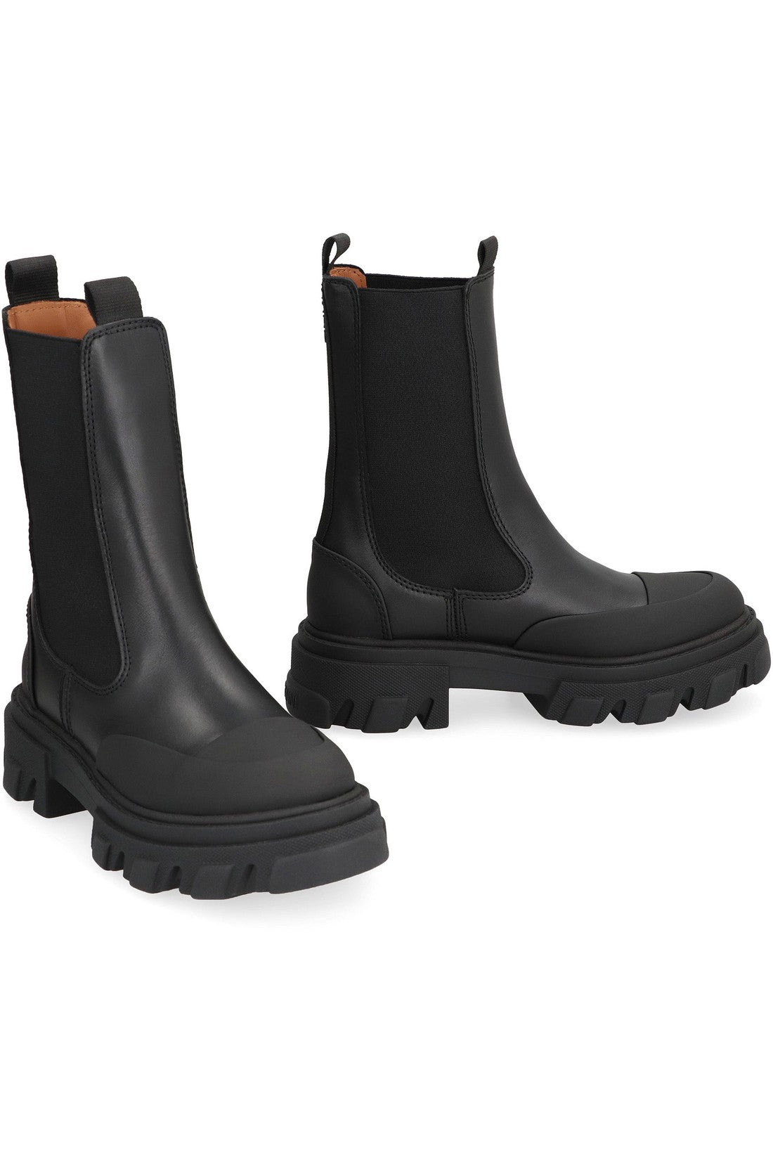 GANNI-OUTLET-SALE-Leather Chelsea boots-ARCHIVIST