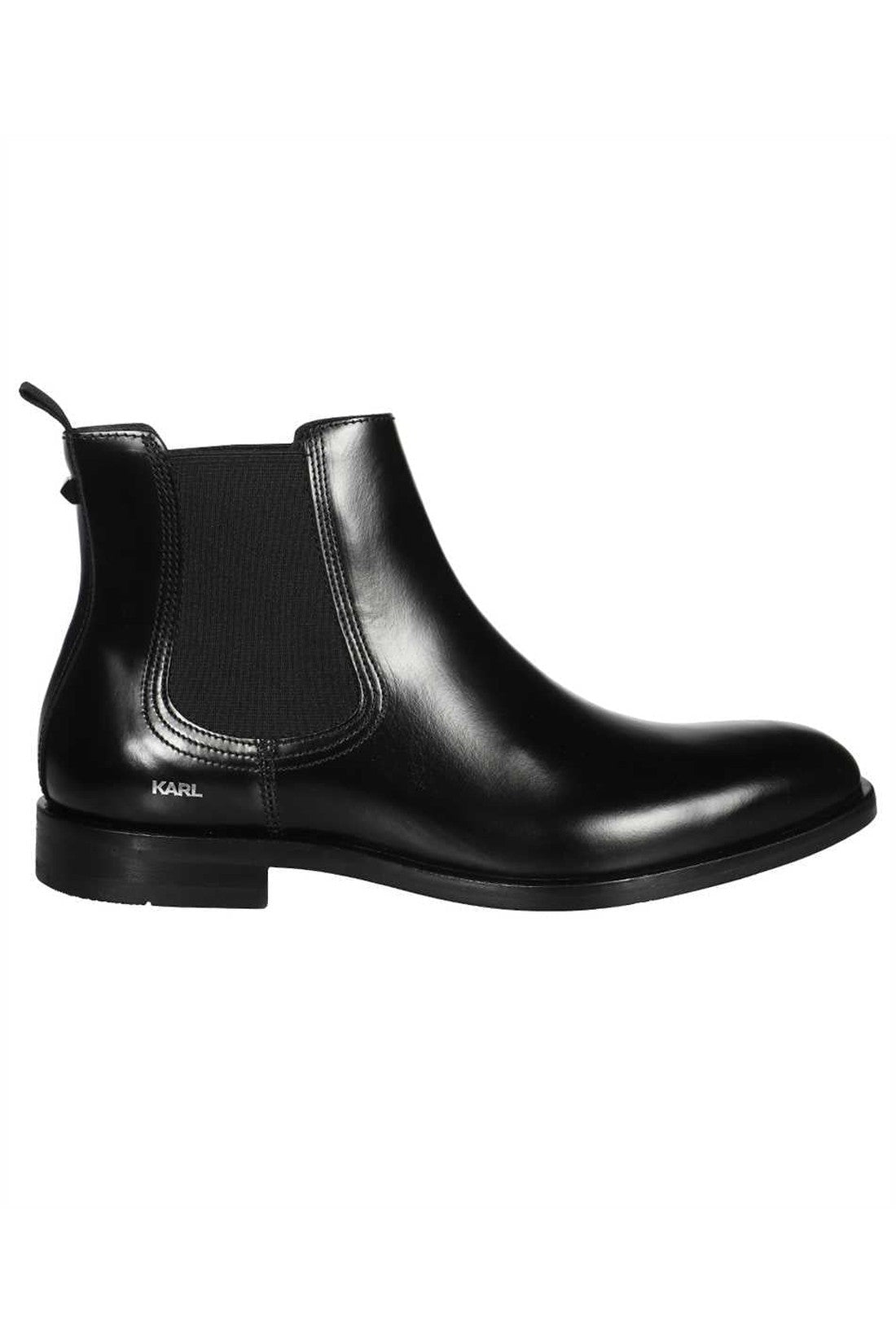 Karl Lagerfeld-OUTLET-SALE-Leather Chelsea boots-ARCHIVIST