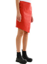 ARMA-OUTLET-SALE-Leather Miniskirt Red-ARCHIVIST